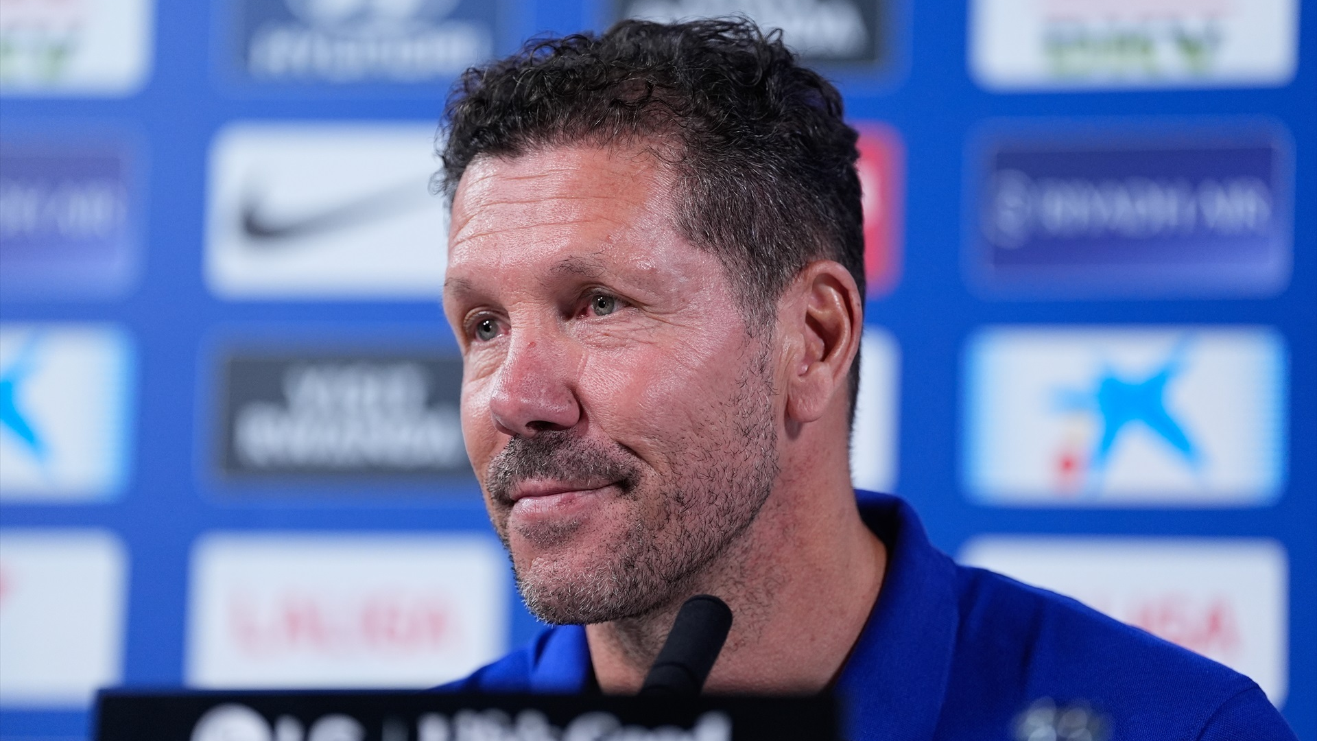 Diego Pablo Simeone, en sala de prensa Diego Pablo Simeone, en sala de prensa