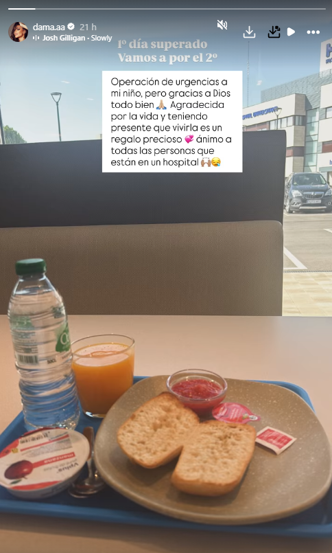El mensaje de Dama, artista y pareja de Melendi, sobre su hijo