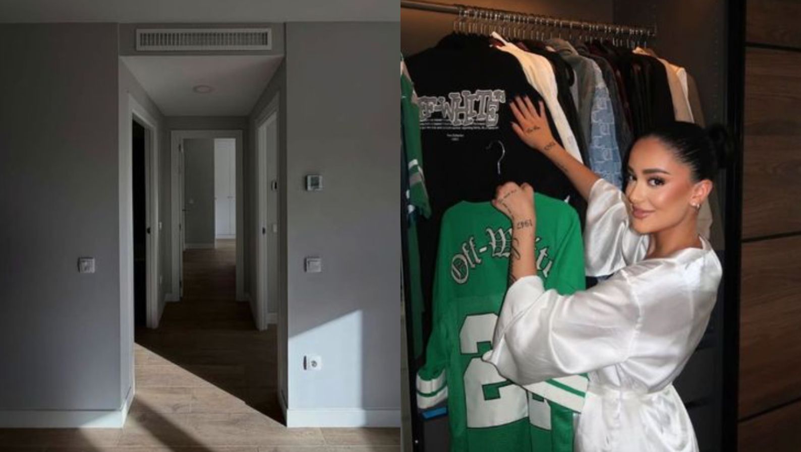 El vestidor del dúplex de Juls Janeiro en Valdebebas