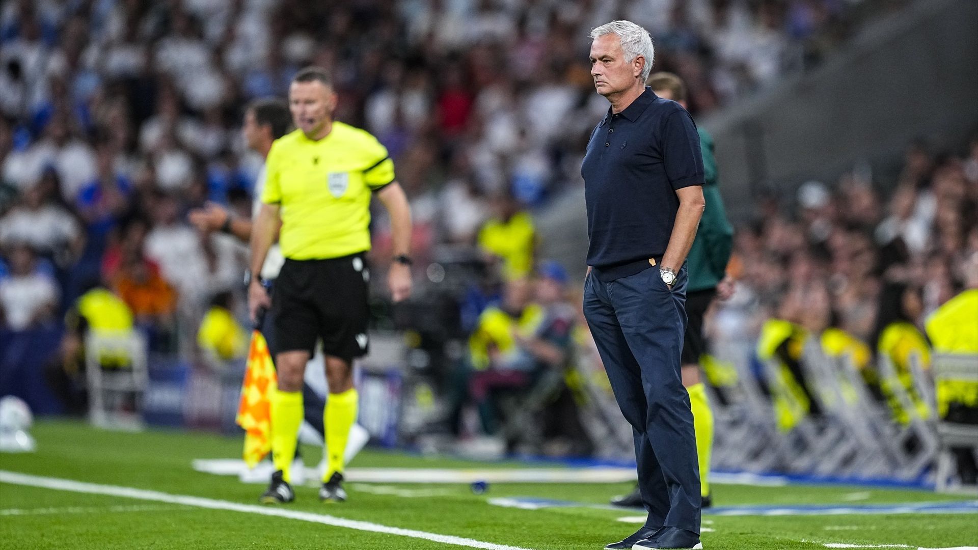 José Mourinho, durante el Real Madrid-Inter