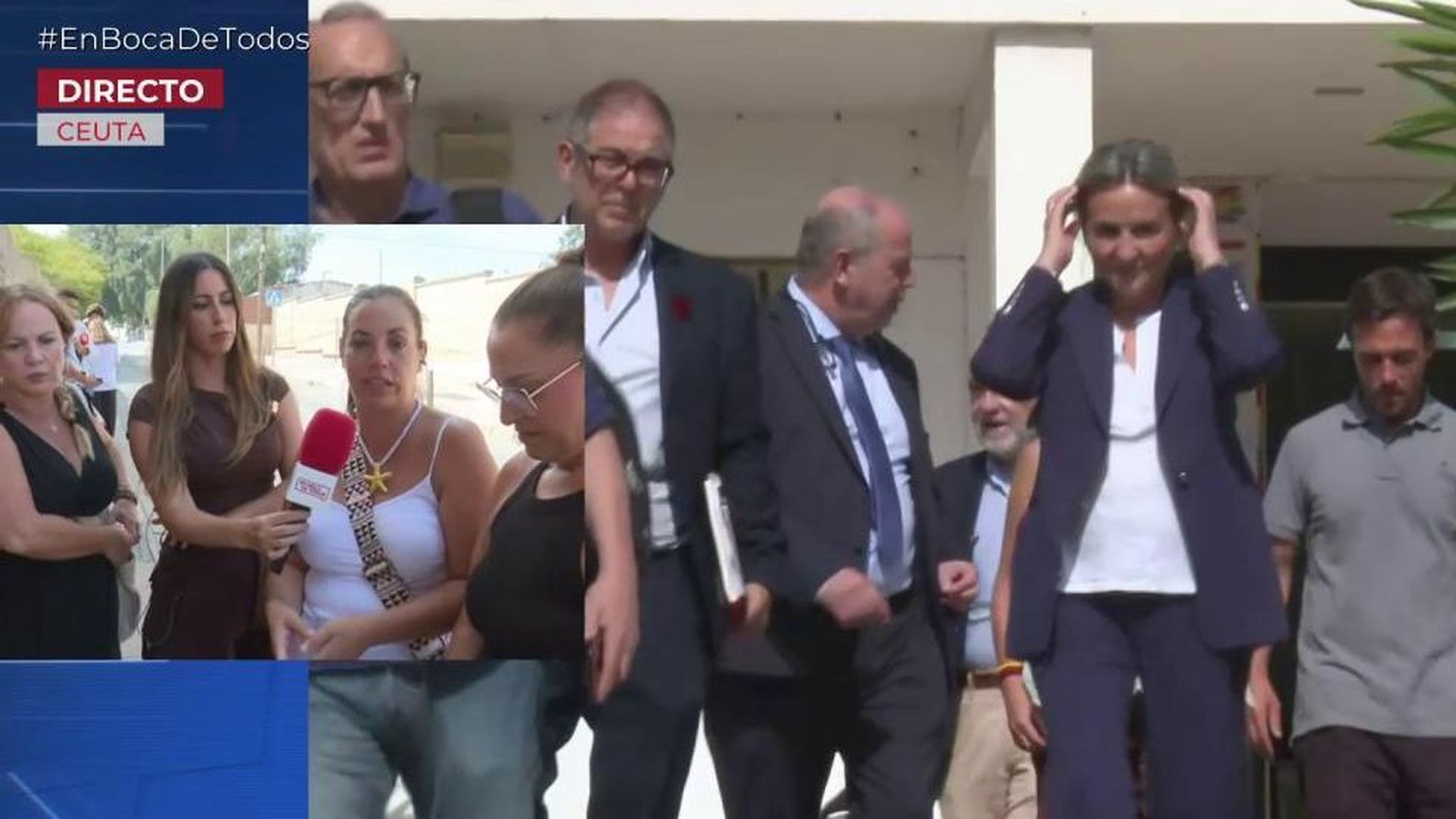 La ministra de Educación consuela a las madres ceutíes: “Me ha abrazado y asegura que los niños están seguros”