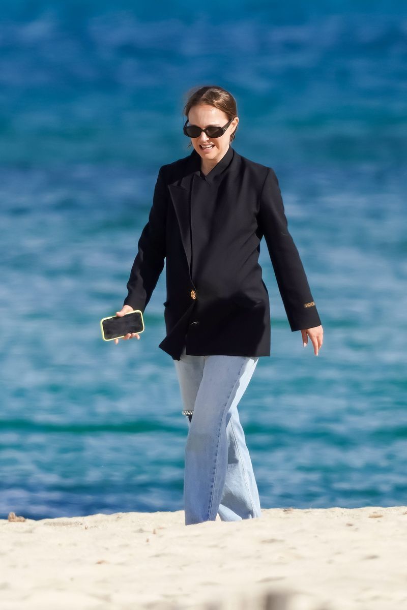 Natalie Portman, en una imagen tomada esta primavera, durante su tercer embarazo