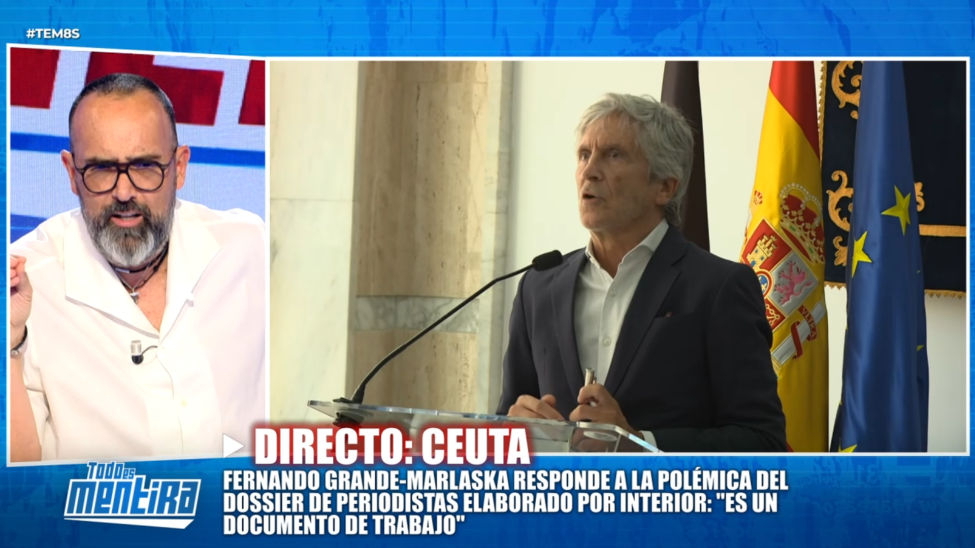 Risto Mejide, tras la respuesta de Marlaska a la polémica del dossier de periodistas de Interior: "Quien agrede a un periodista nos está agrediendo a todos"