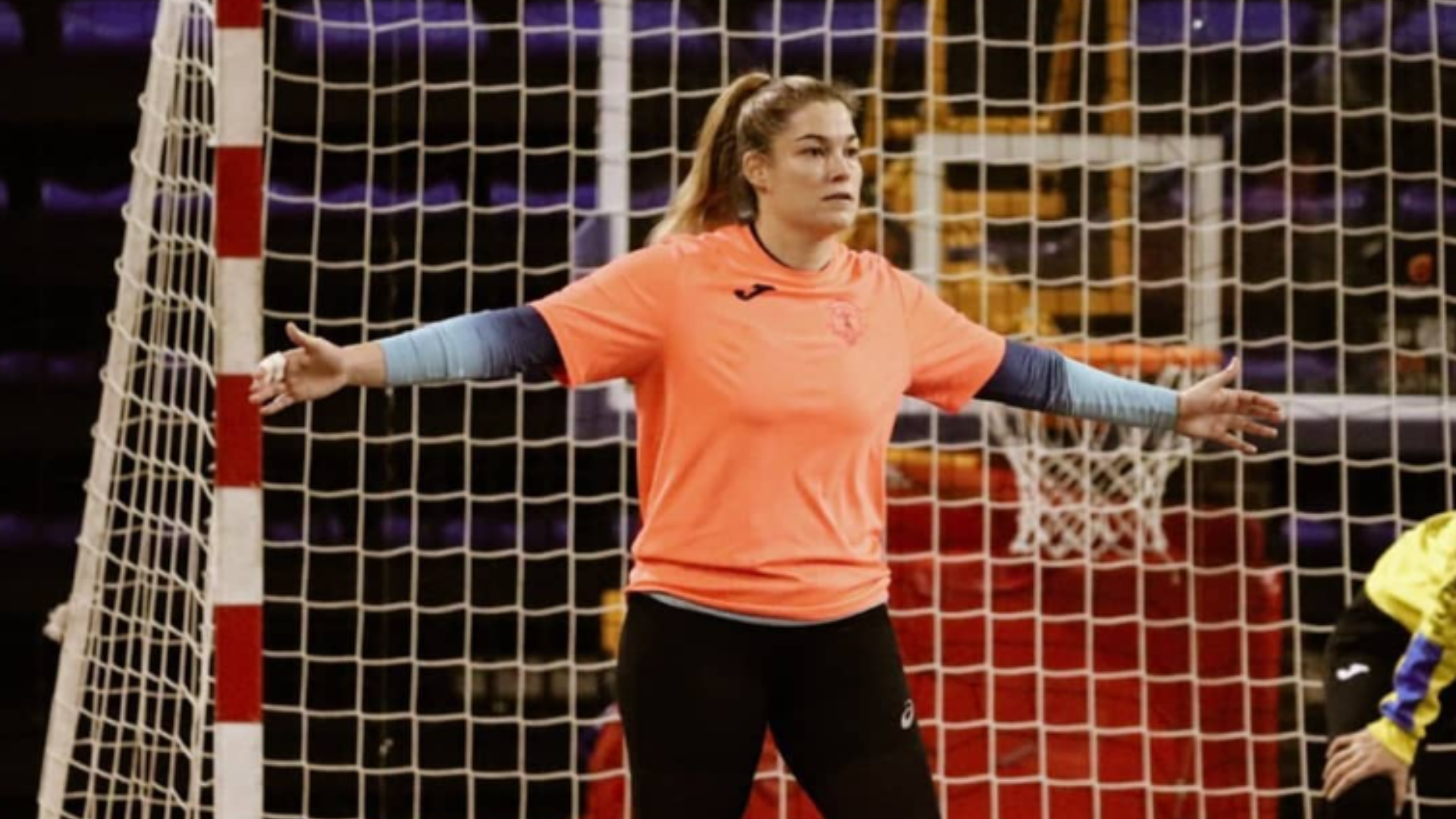 Silvia Ederra, durante un partido Silvia Ederra, durante un partido