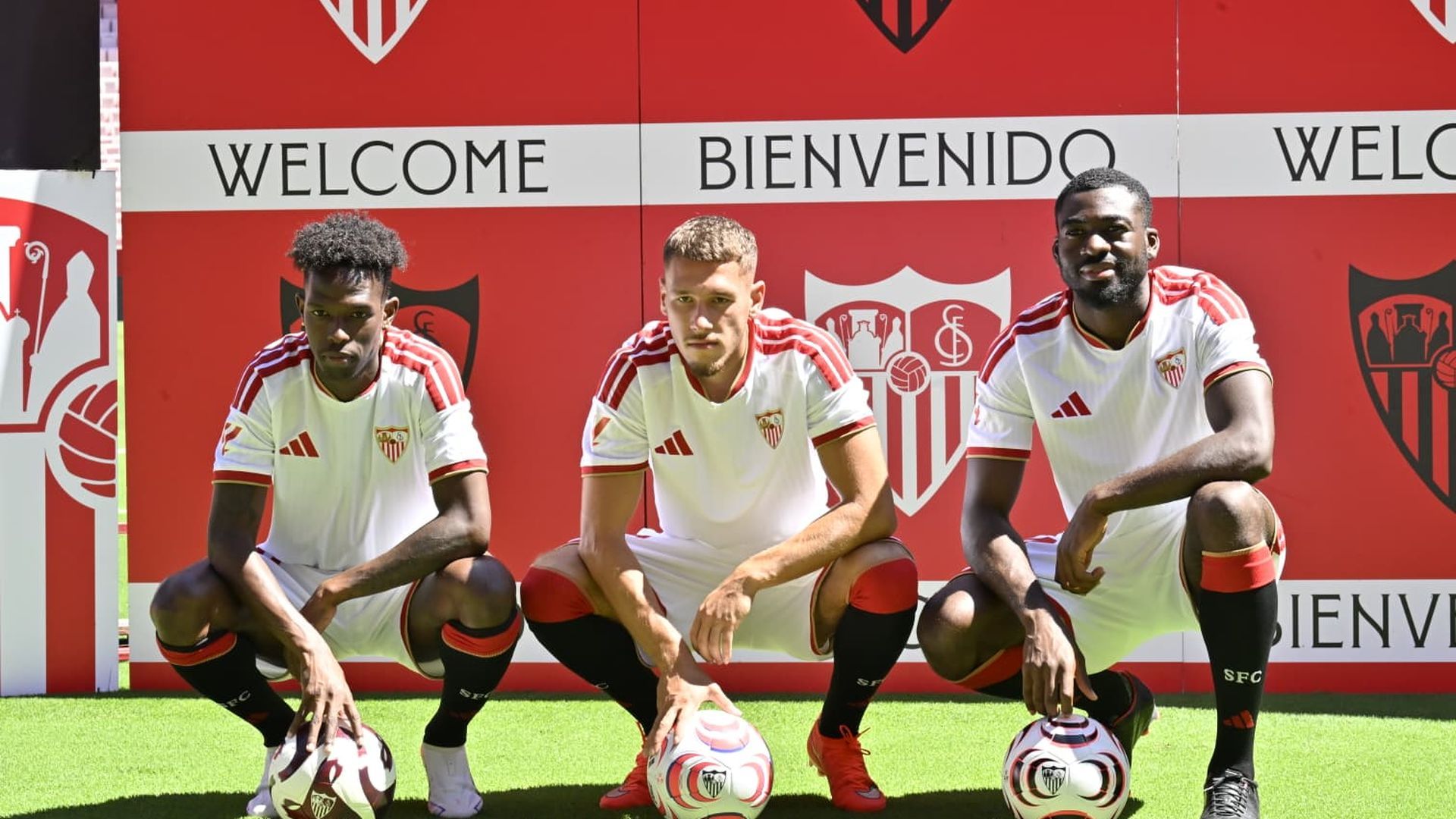 Félix, Stassin y Fofana, sobre el césped del Sánchez-Pizjuán