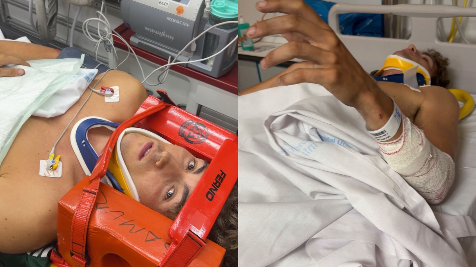 Imágenes del accidente de Javier Gallardo
