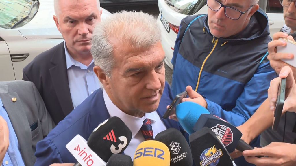 Joan Laporta pasa de las protestas arbitrales del Real Madrid y avisa a Mourinho