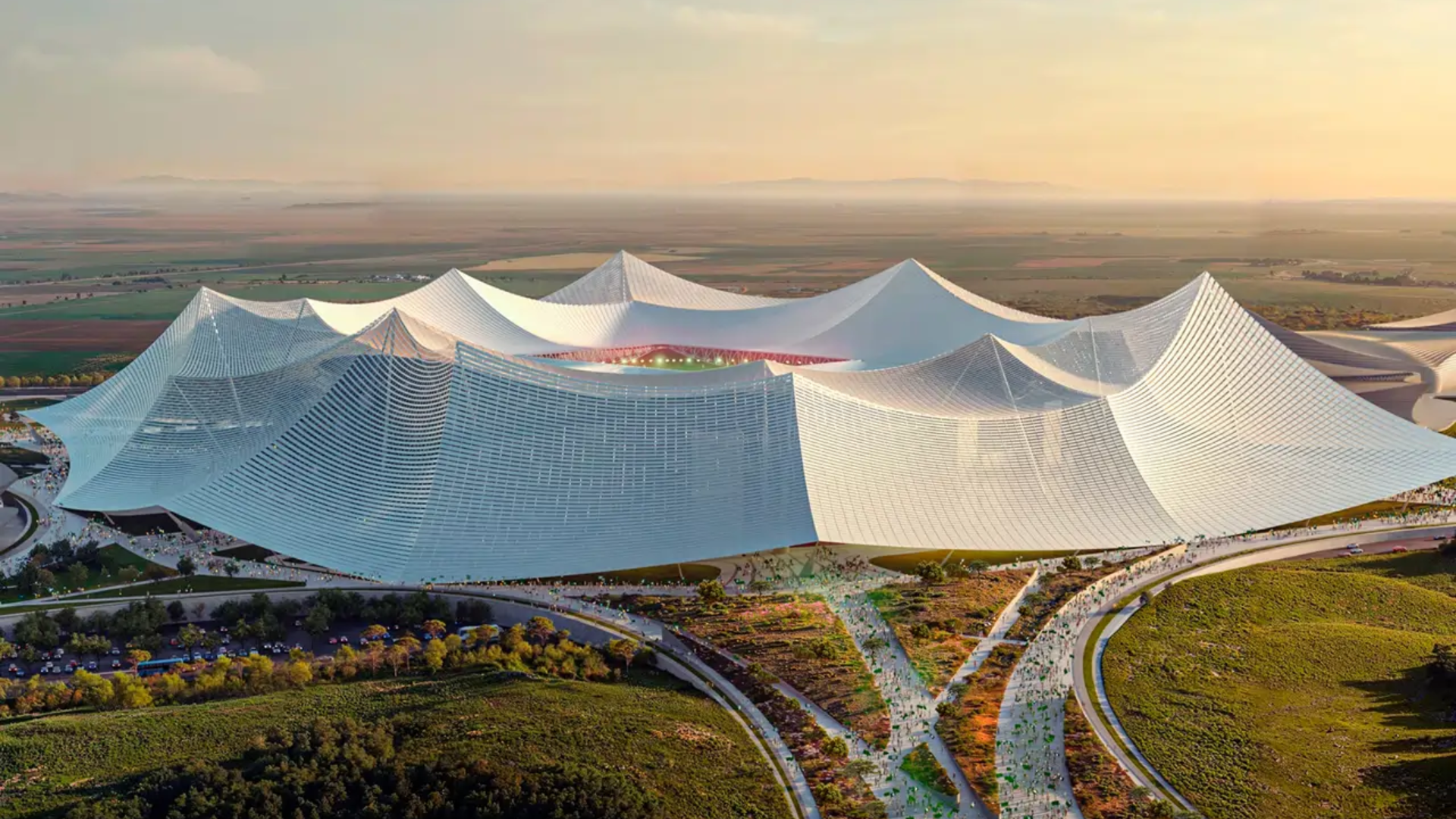 Así será el Estadio Hassan II de Casablanca