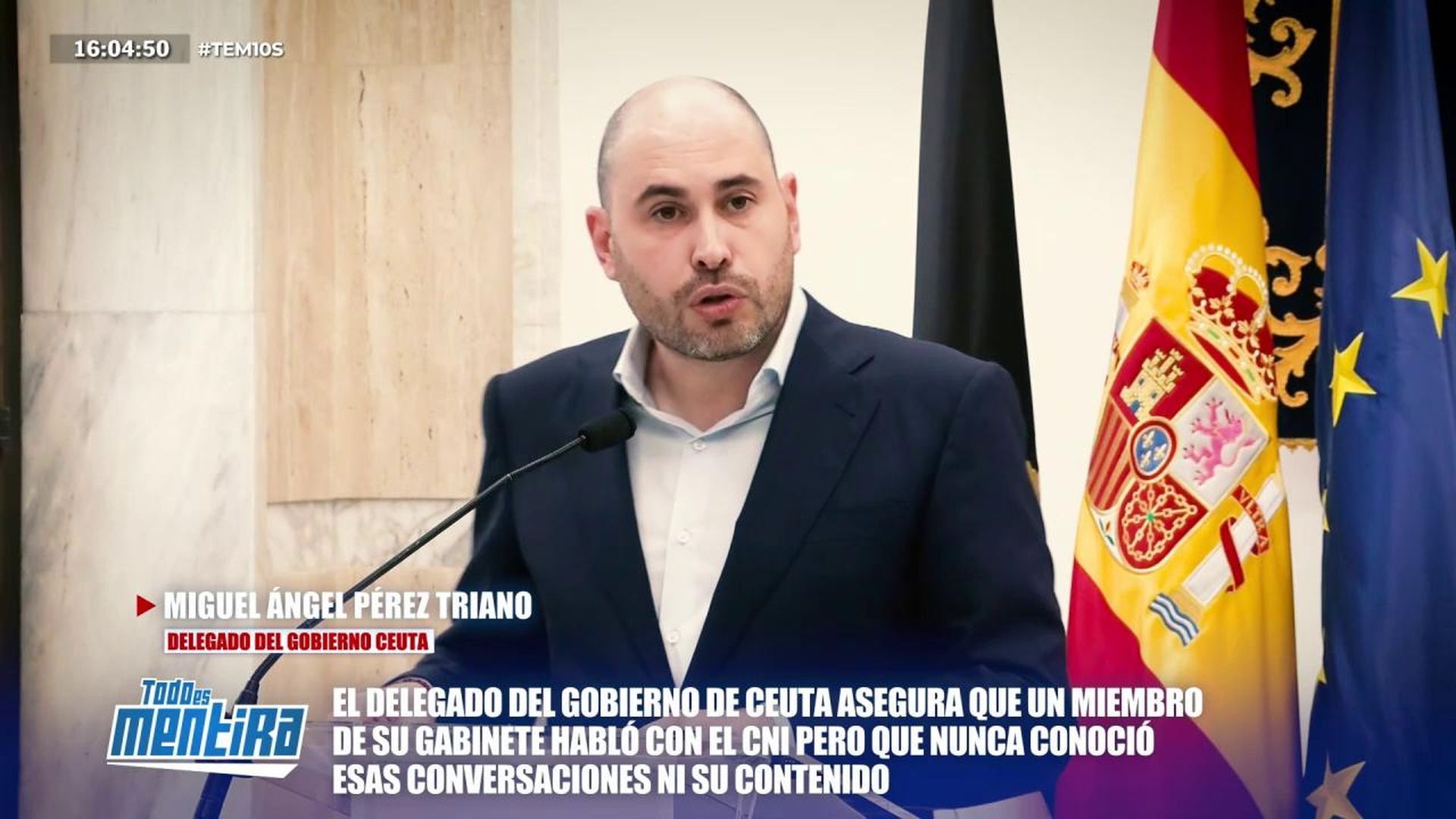 El delegado del Gobierno en Ceuta asegura que un miembro del gabinete habló con el CNI y él lo ignoraba: “Yo no conocí esas conversaciones” El delegado del Gobierno en Ceuta asegura que un miembro del gabinete habló con el CNI y él lo ignoraba: “Yo no conocí esas conversaciones”