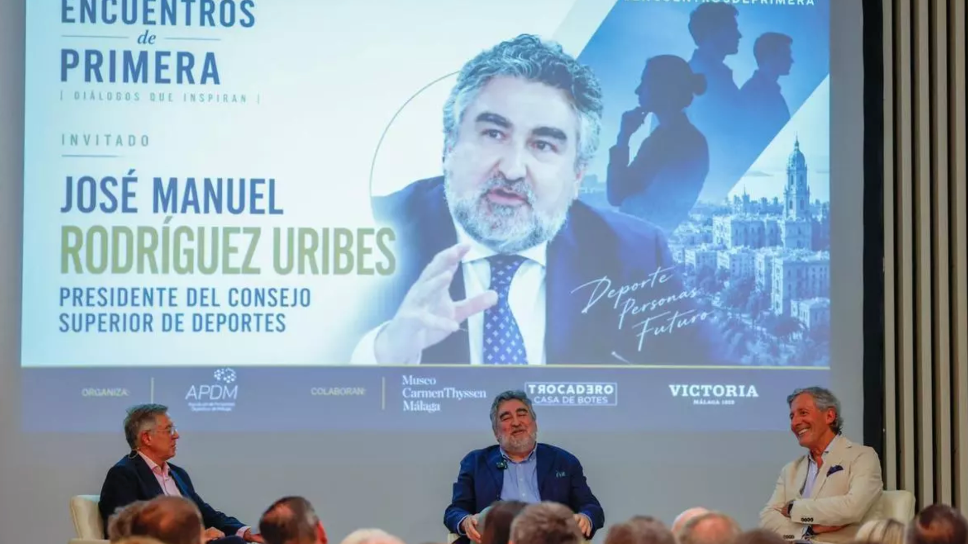 Uribes en la Asociación de Prensa Deportiva de Málaga