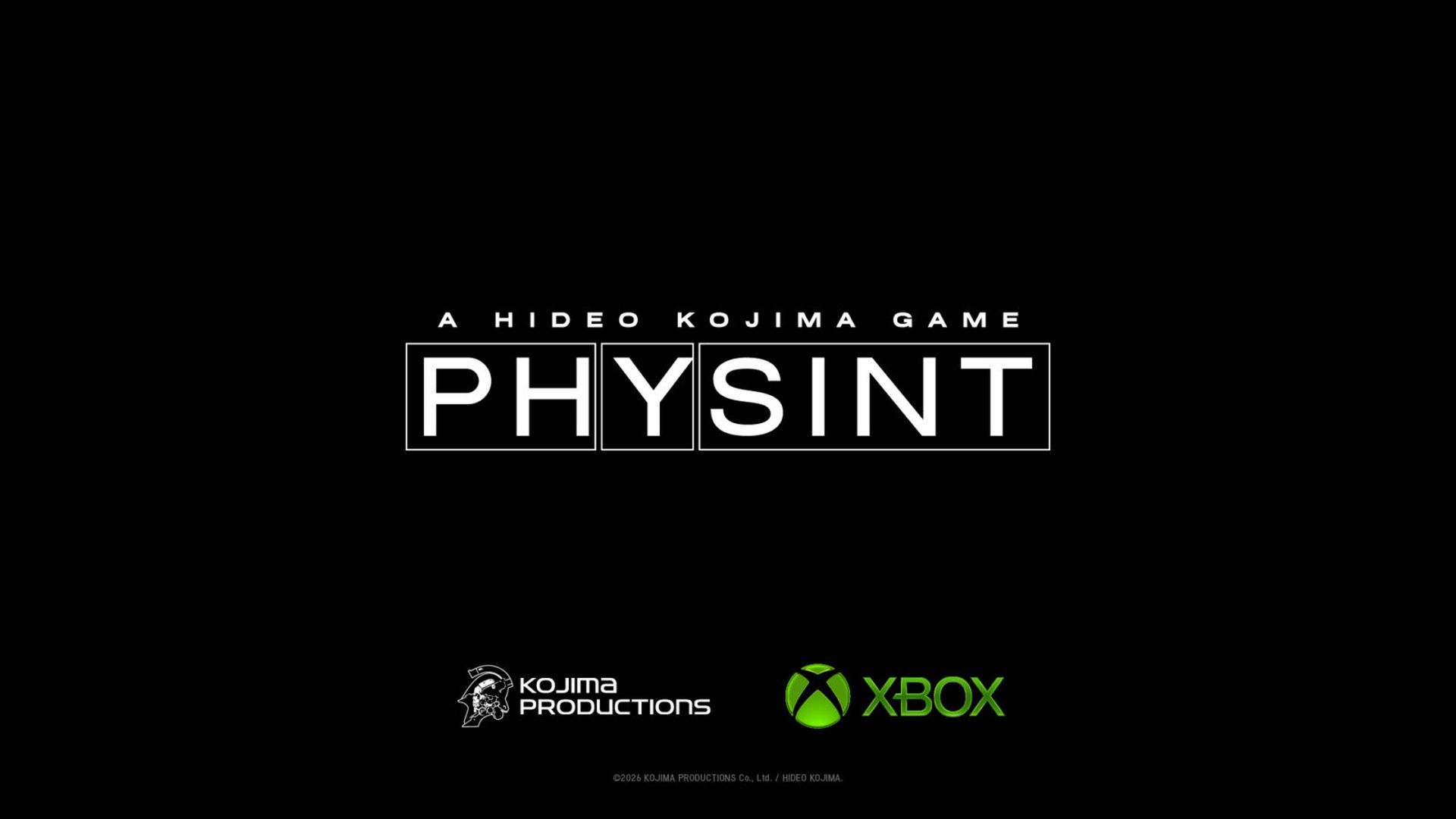 XBOX y KOJIMA PRODUCTIONS amplían su colaboración para publicar PHYSINT XBOX y KOJIMA PRODUCTIONS amplían su colaboración para publicar PHYSINT