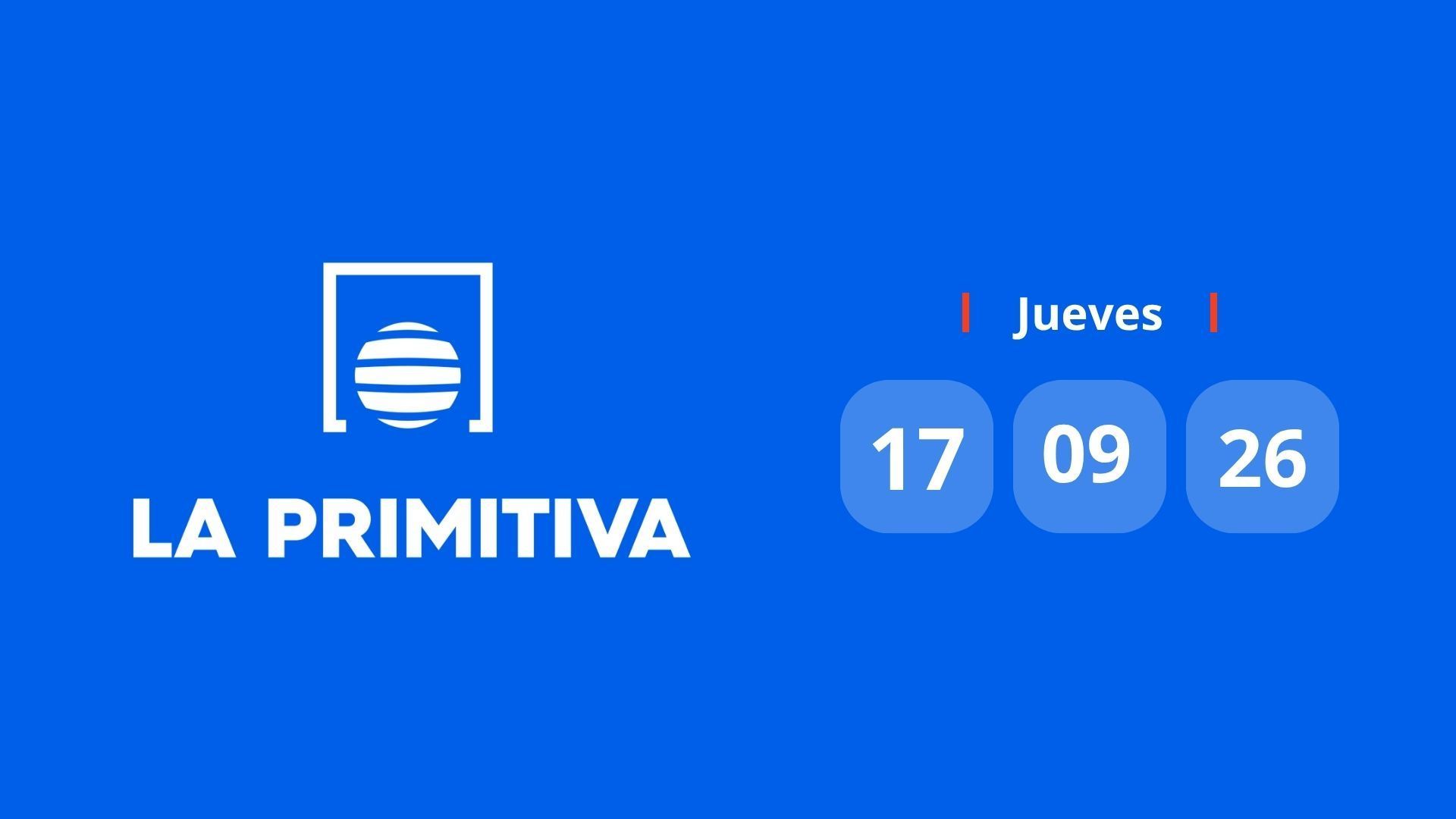 La Primitiva jueves 17 de septiembre de 2026 La Primitiva jueves 17 de septiembre de 2026