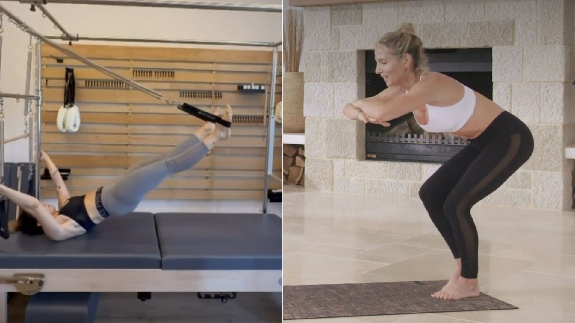 Lola Índigo y Elsa Pataky haciendo Pilates Lola Índigo y Elsa Pataky haciendo Pilates