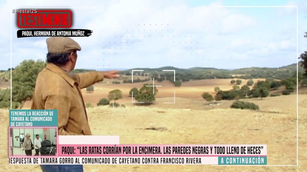 La hermana de Antonia Muñoz cuenta el horror vivido en la finca del padre de Paquirri: hambre y ratas
