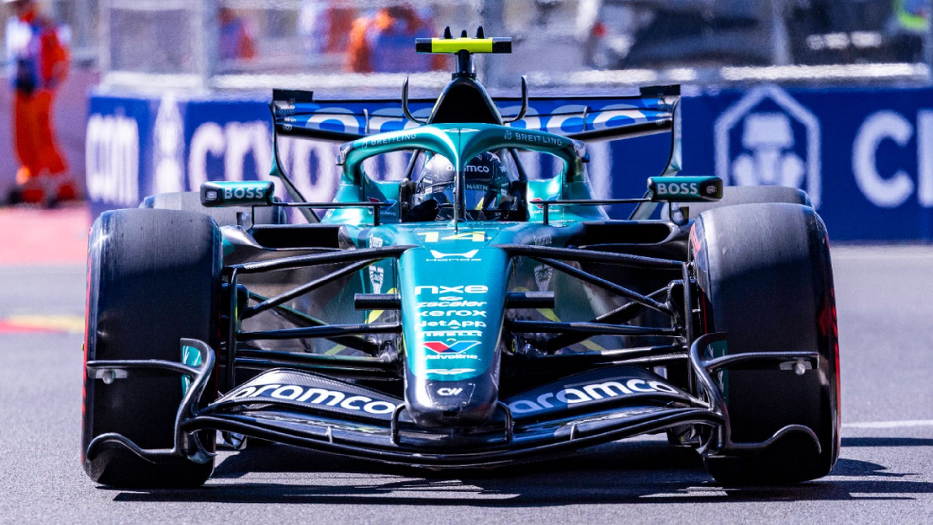 Fernando Alonso, en el Madring