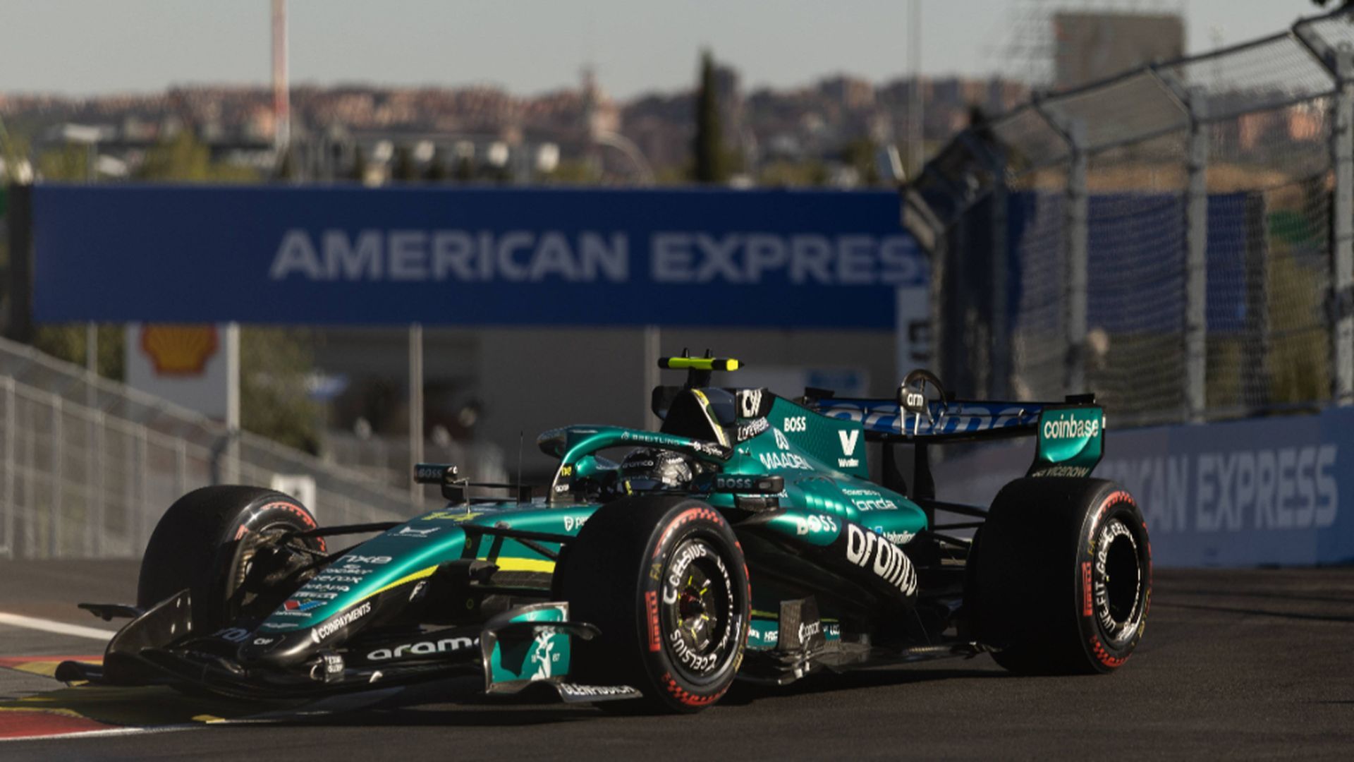Fernando Alonso, en el Madring