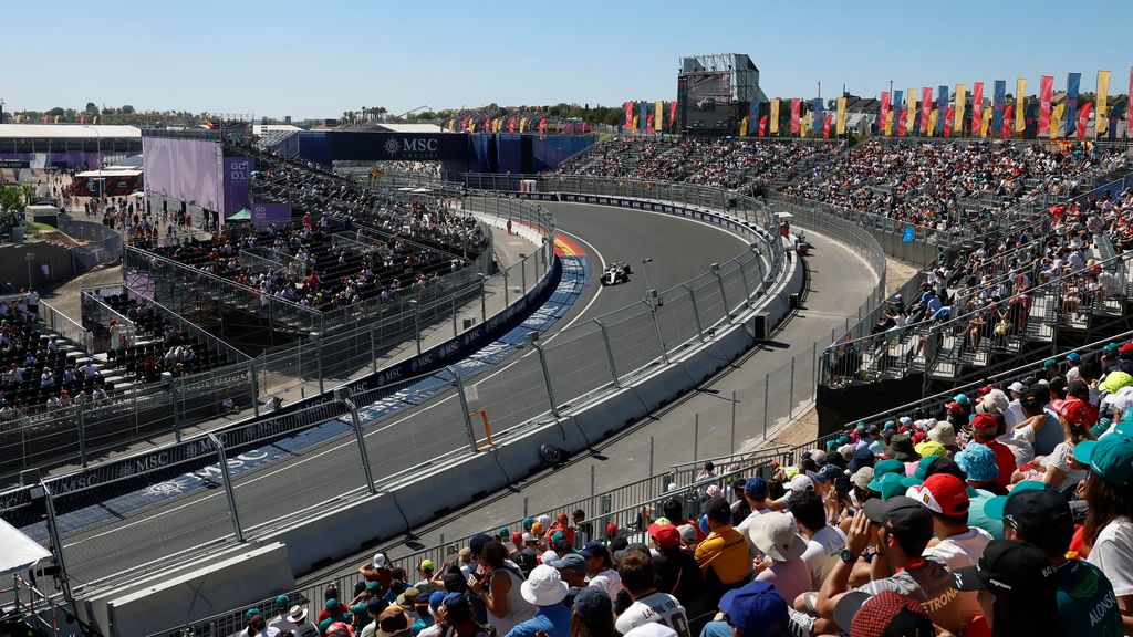La curva 12, el gran reclamo de Madring: 270 grados de arco con una inclinación del 24 por ciento