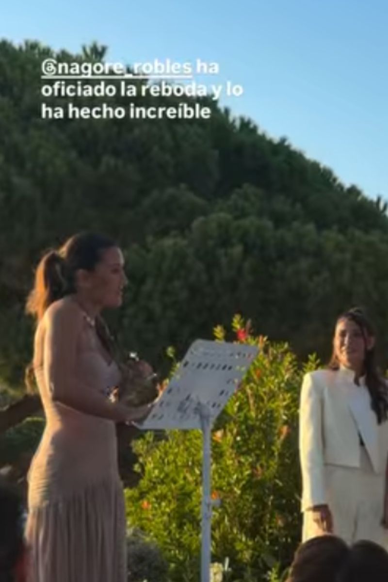 Nagore Robles, en la boda de Dulceida y Alba Paul
