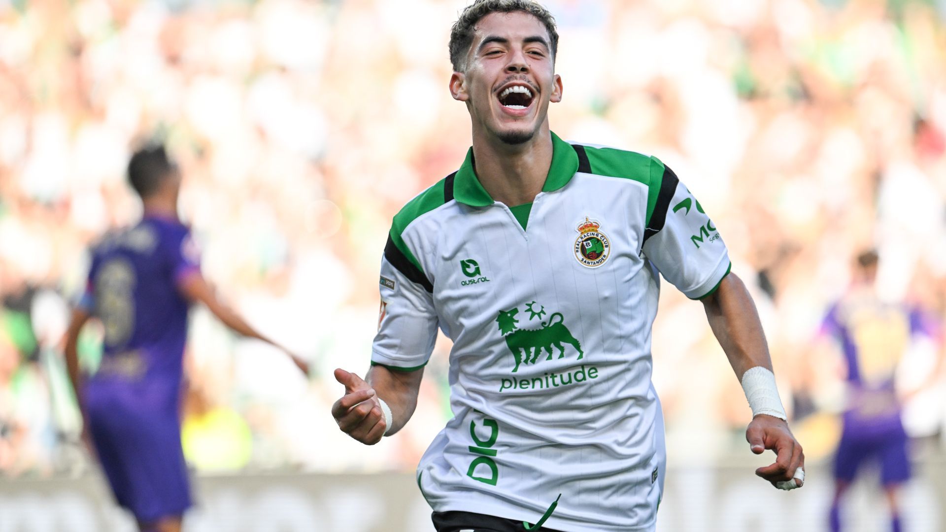 Yassir Zabiri, delantero del Racing de Santander Yassir Zabiri, delantero del Racing de Santander
