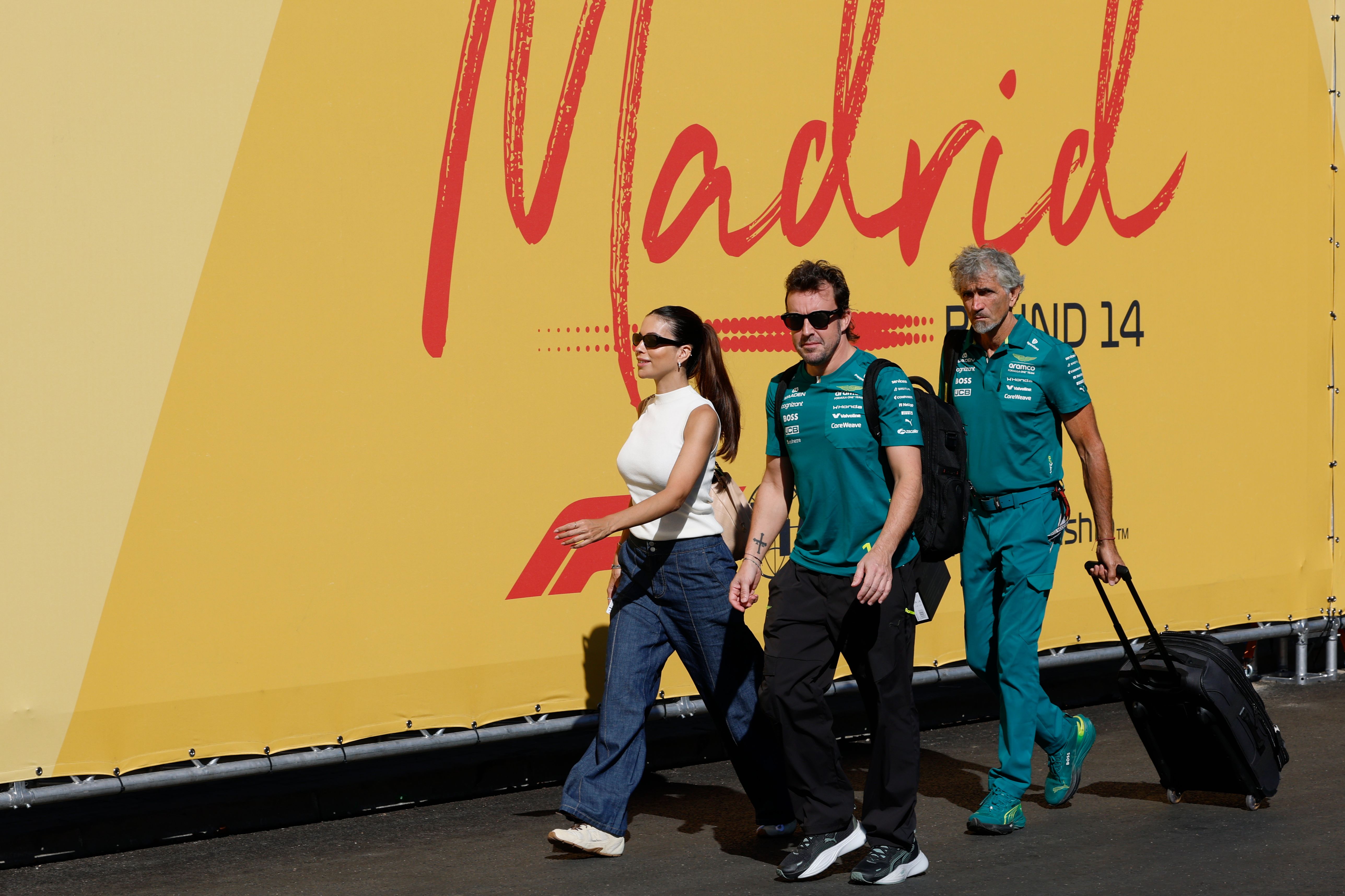 El piloto español de Fórmula Uno Fernando Alonso, de la escudería Aston Martin