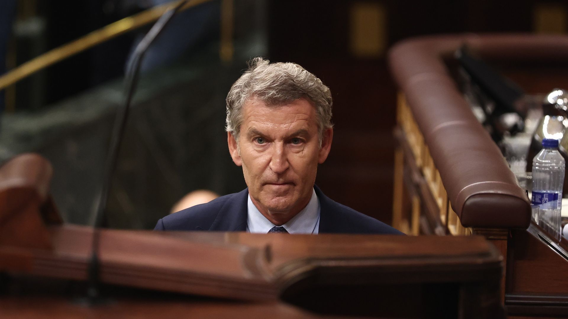 El presidente del Partido Popular, Alberto Núñez Feijóo, durante una sesión plenaria en el Congreso de los Diputados, a 3 de septiembre de 2026, en Madrid (España). Sánchez comparece este jueves ante el Pleno del Congreso para informar sobre la gestión de El presidente del Partido Popular, Alberto Núñez Feijóo, durante una sesión plenaria en el Congreso de los Diputados, a 3 de septiembre de 2026, en Madrid (España). Sánchez comparece este jueves ante el Pleno del Congreso para informar sobre la gestión de