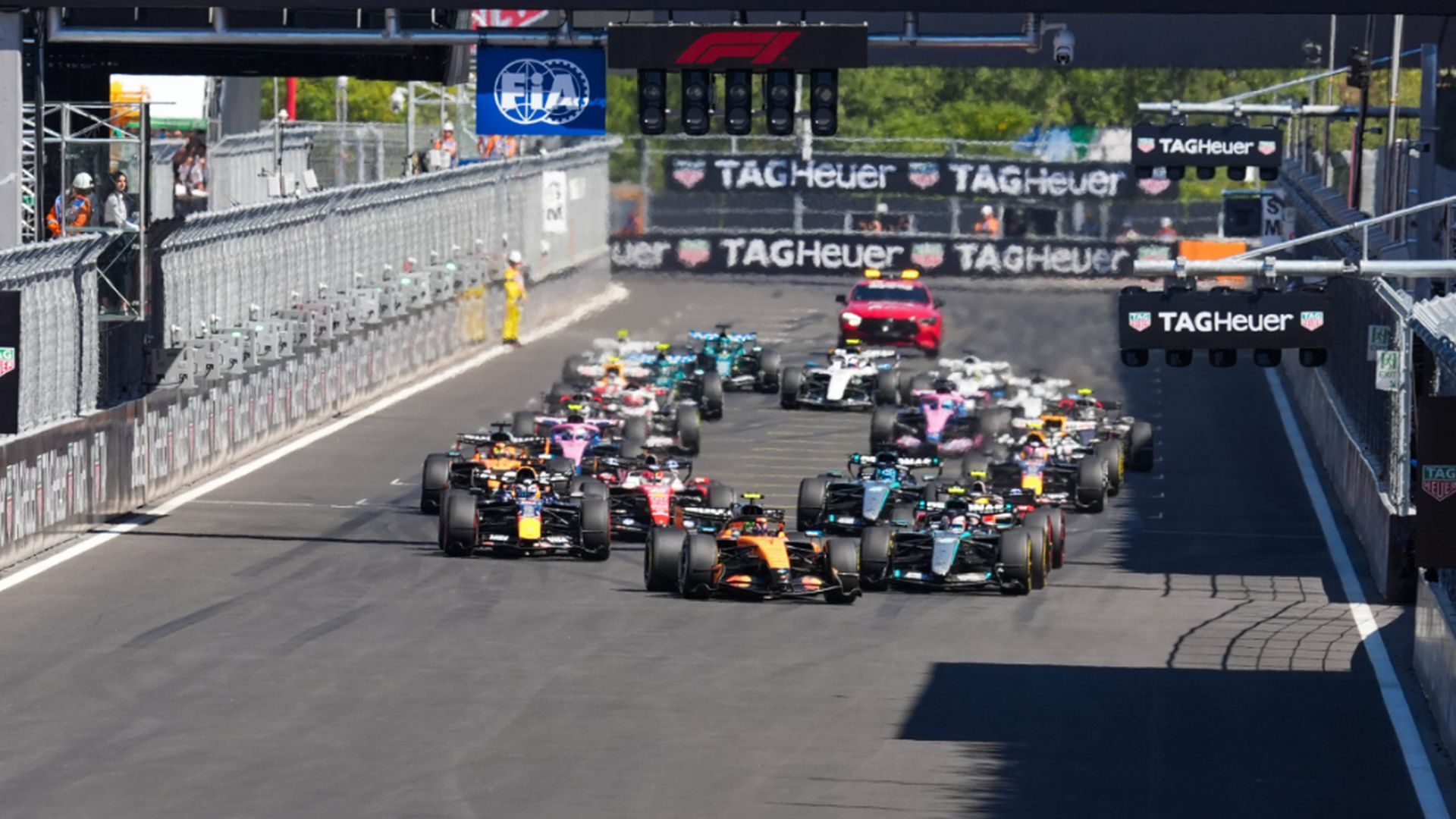La salida del GP de España en el Madring