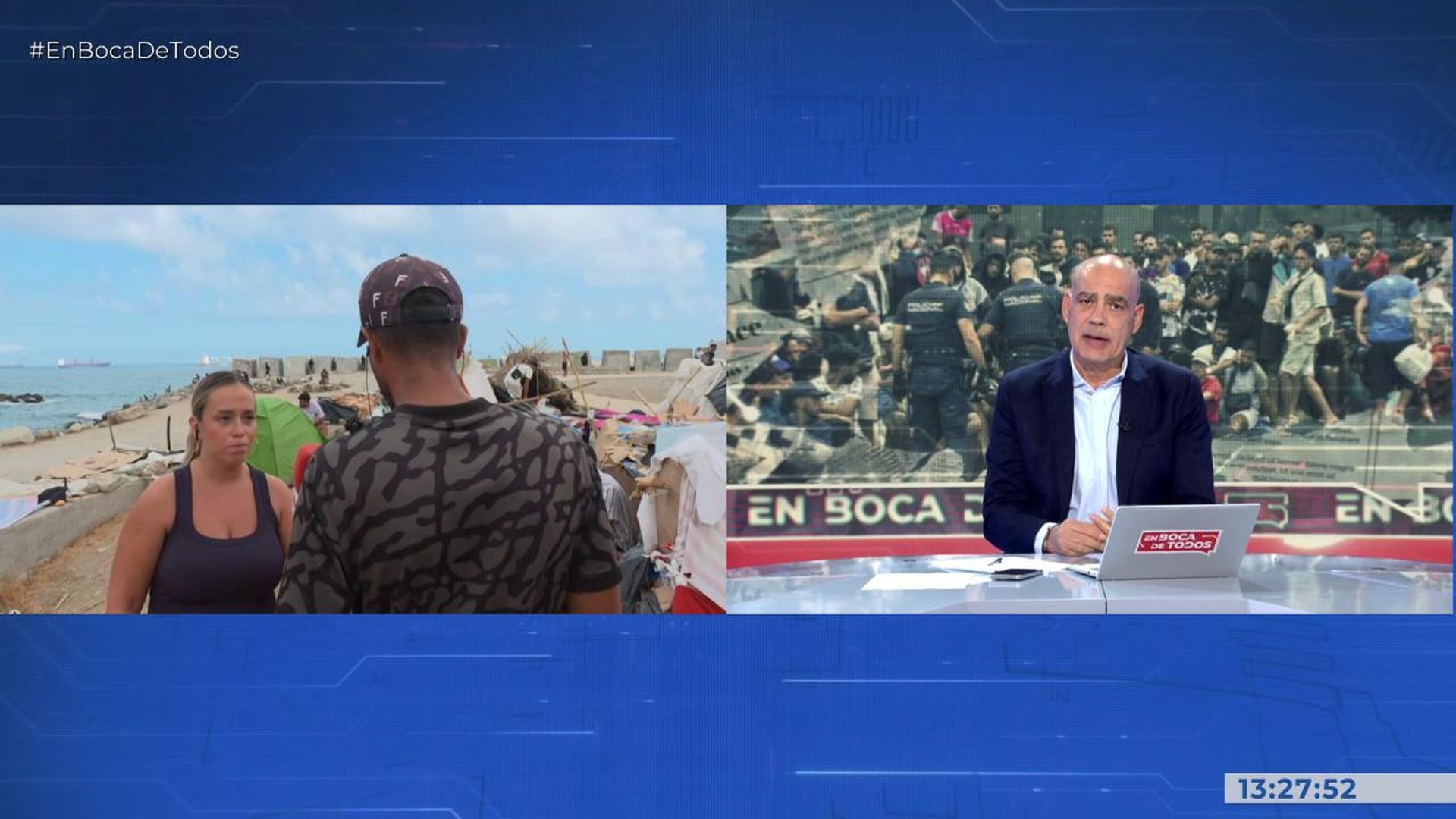 Aissa, inmigrante Playa del Trampolín: “Dormimos con miedo”