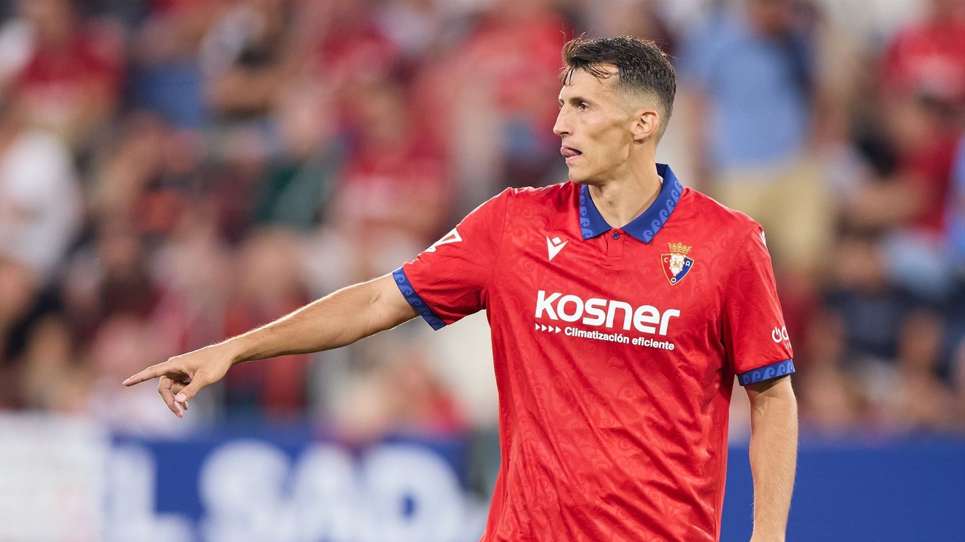Ante Budimir durante el Osasuna - Getafe de la jornada 3