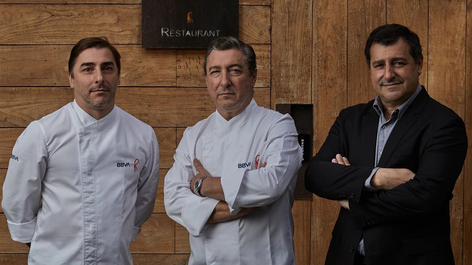 De izquierda a derecha: Jordi Roca, Joan Roca y Josep Roca.