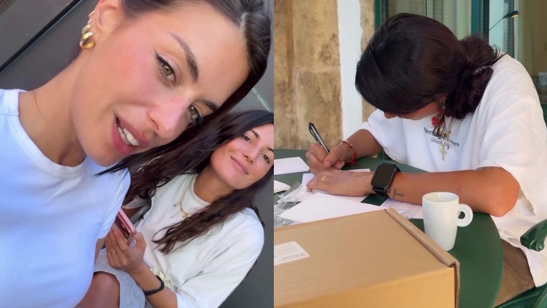 Dulceida y Alba escribieron cartas a mano para sus invitados