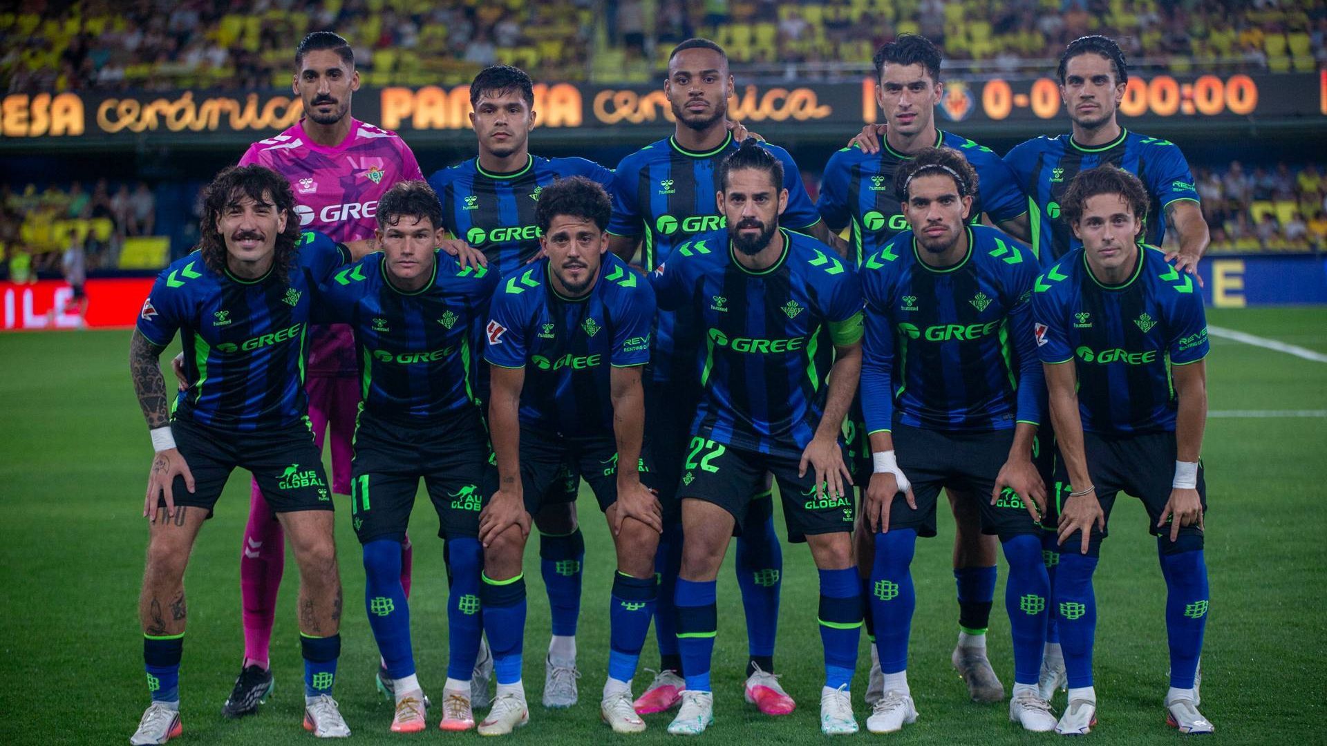 El once del Betis ante el Villarreal en La Cerámica El once del Betis ante el Villarreal en La Cerámica