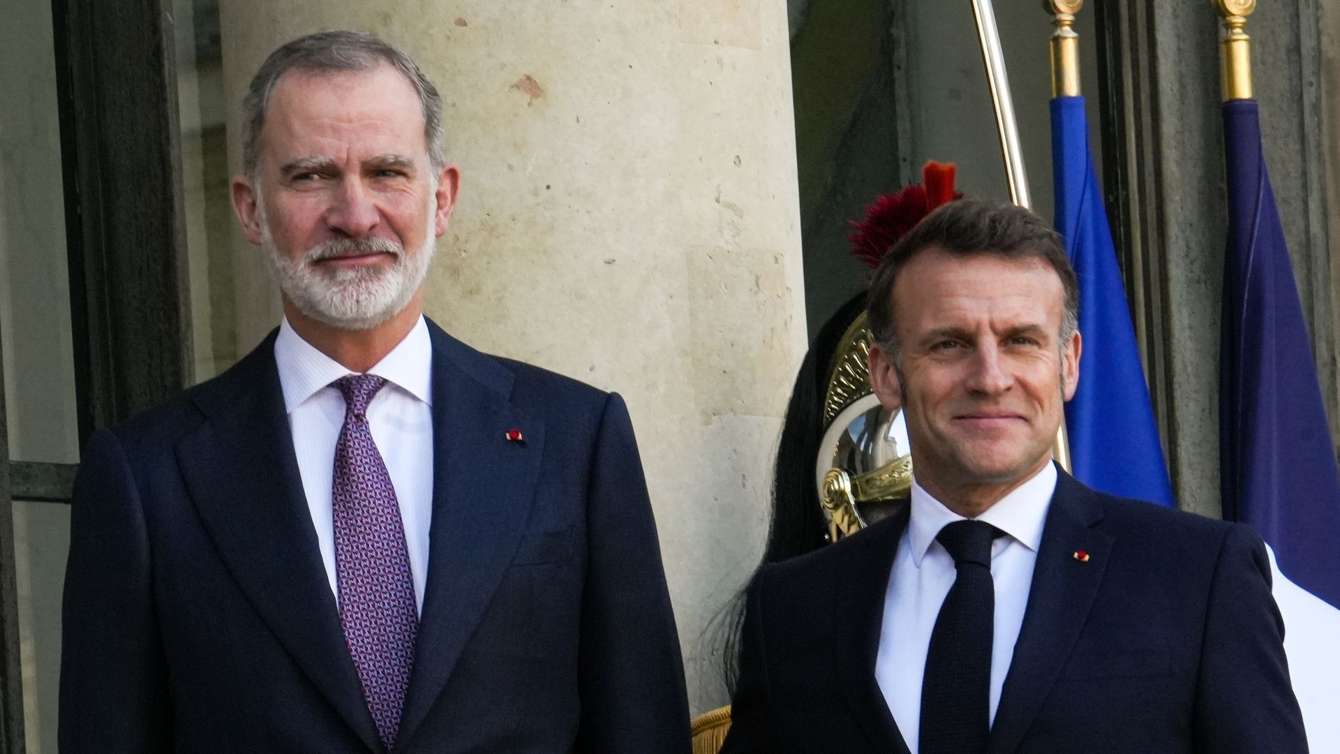 Macron y el rey Felipe en una imagen de archivo