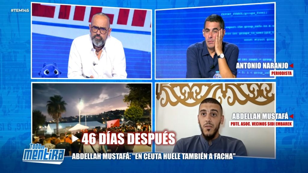 La tajante respuesta de Abdellah Mustafá a Antonio Naranjo tras señalar a qué huele Ceuta: "También huele a facha"