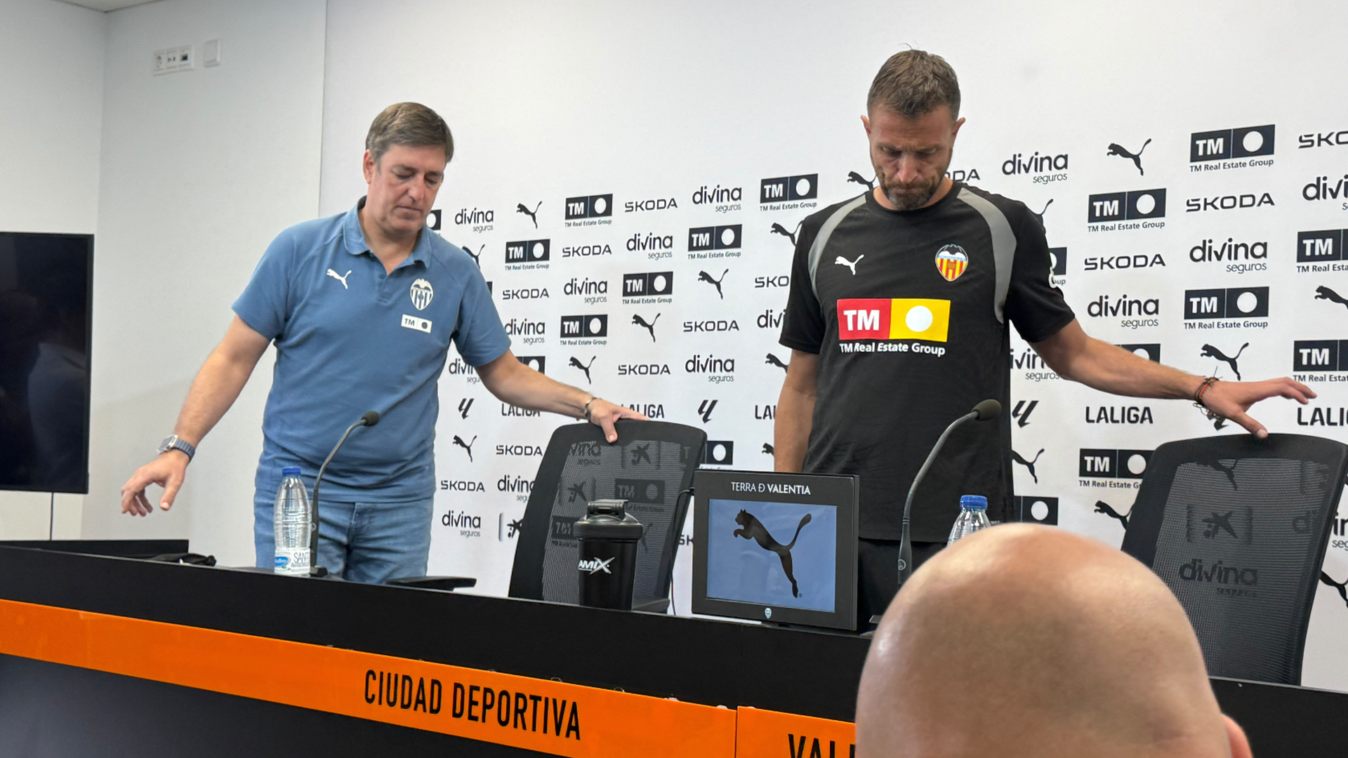 Óscar Sánchez en sala de prensa Óscar Sánchez en sala de prensa