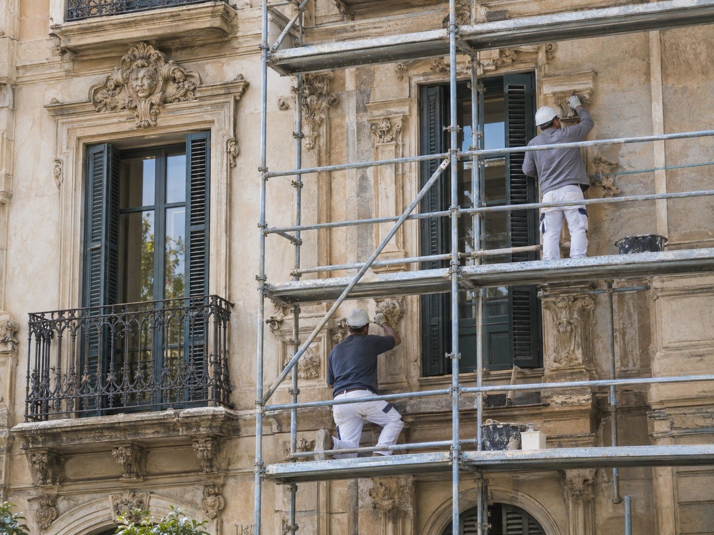 Rehabilitación de la fachada de un bloque de viviendas