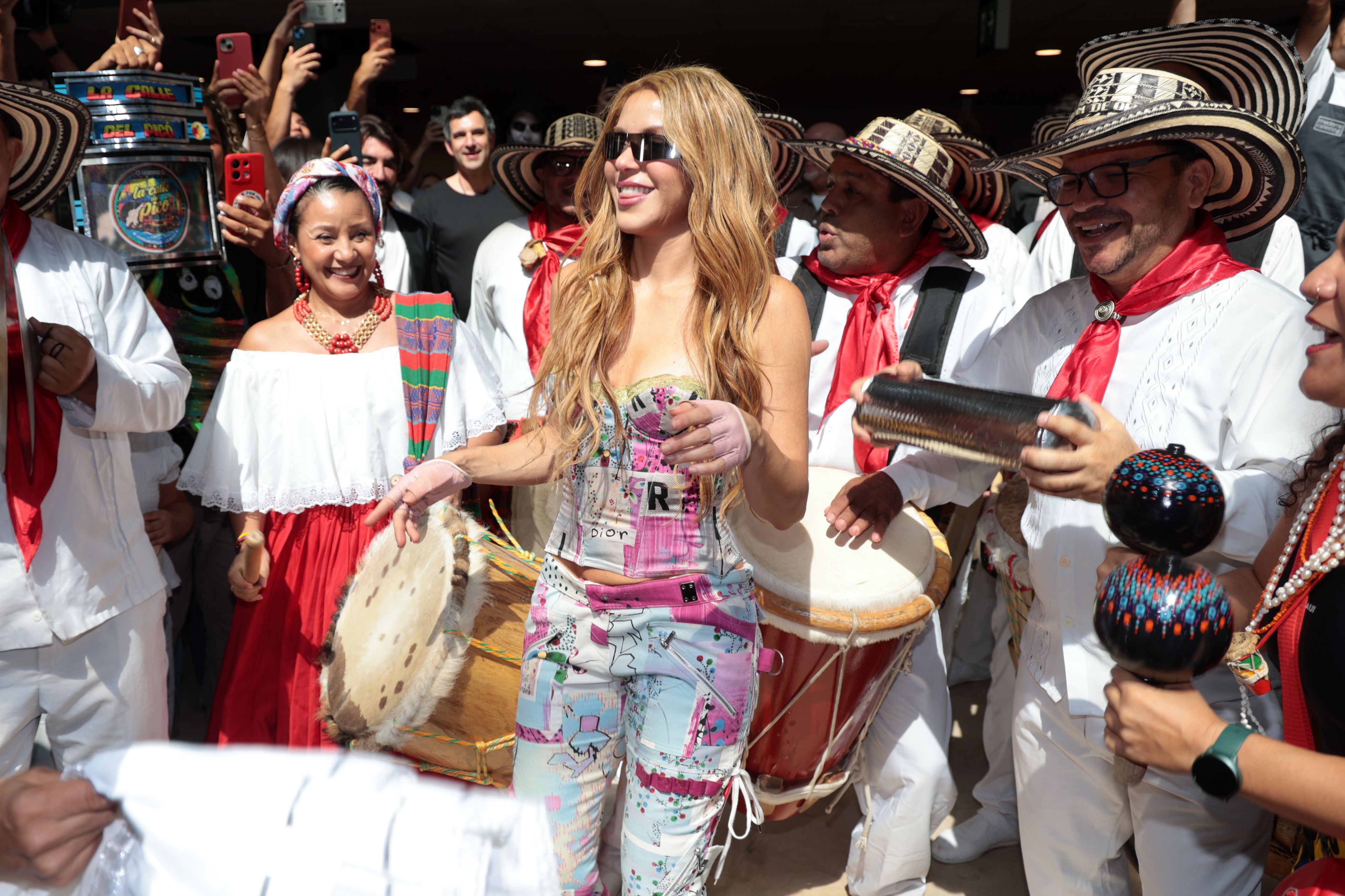 Shakira a su llegada a España