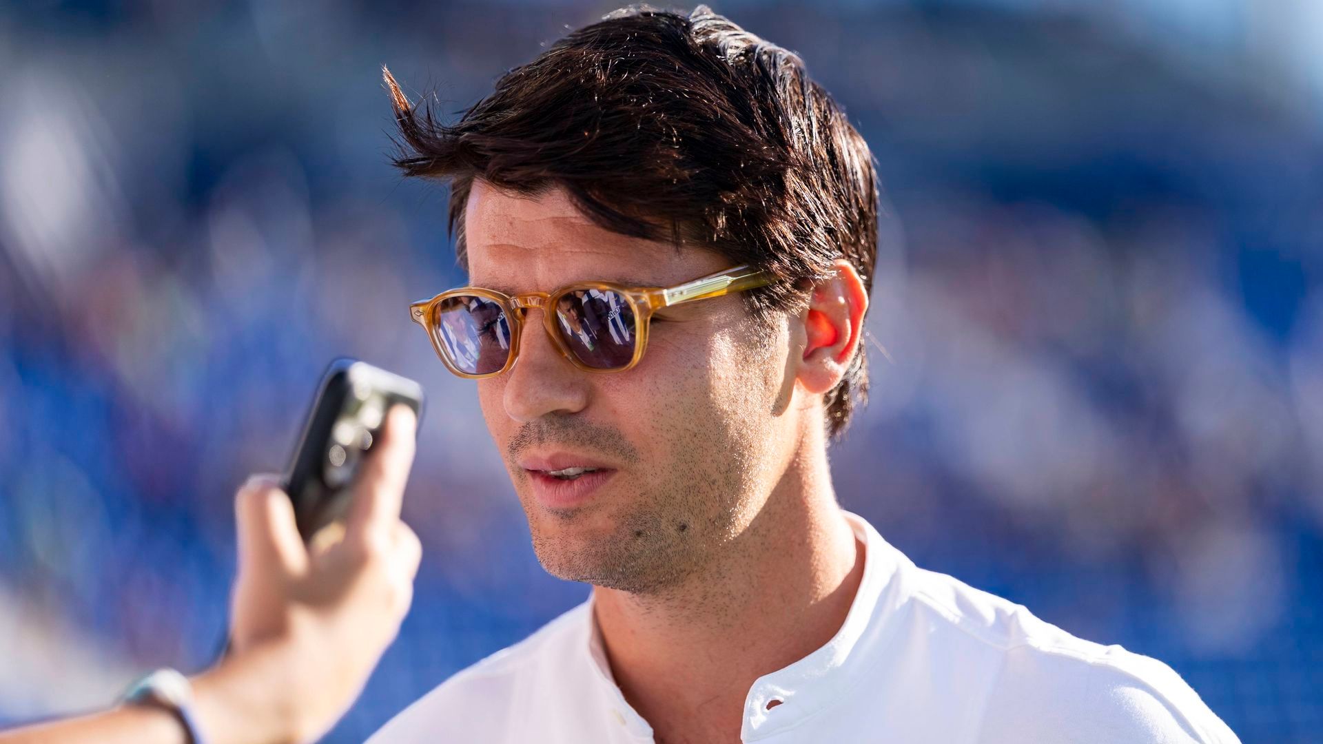 Álvaro Morata en Butarque Álvaro Morata en Butarque