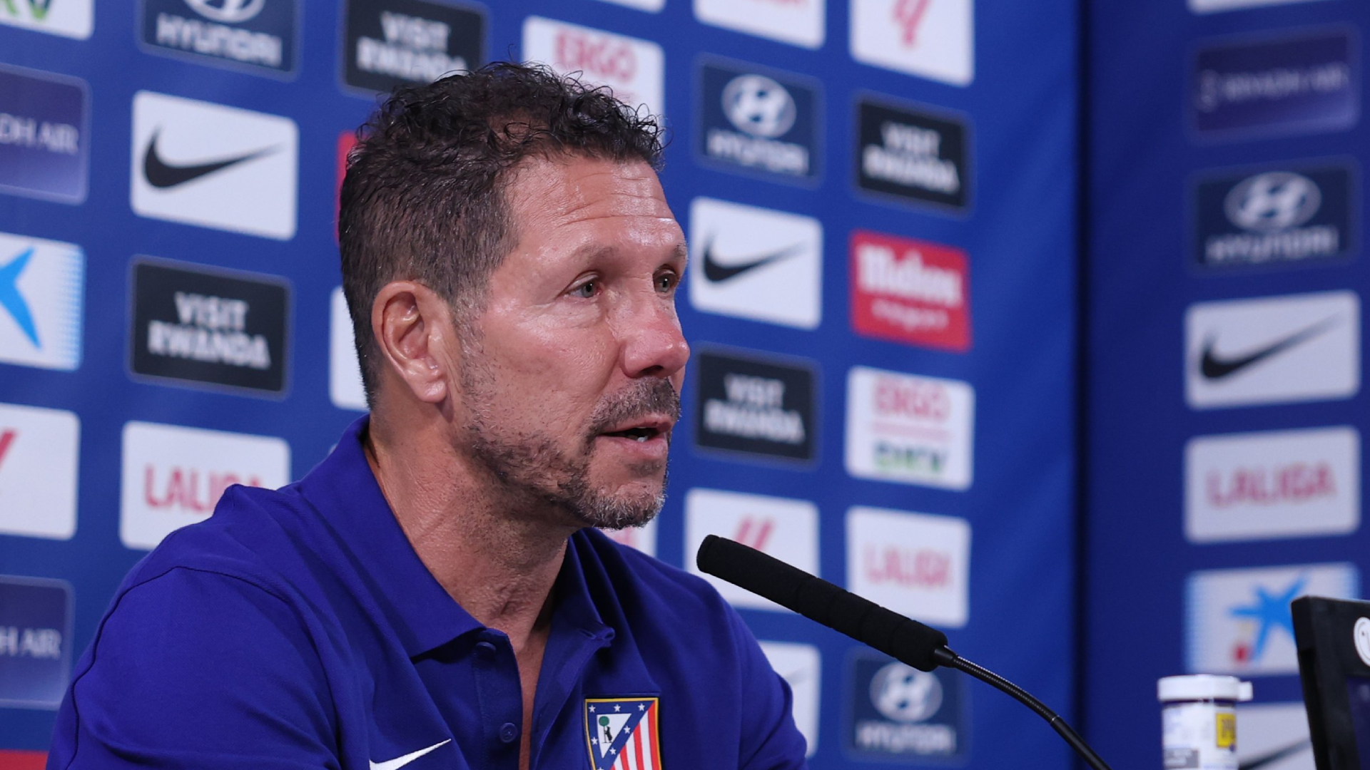 Diego Pablo Simeone, en sala de prensa Diego Pablo Simeone, en sala de prensa