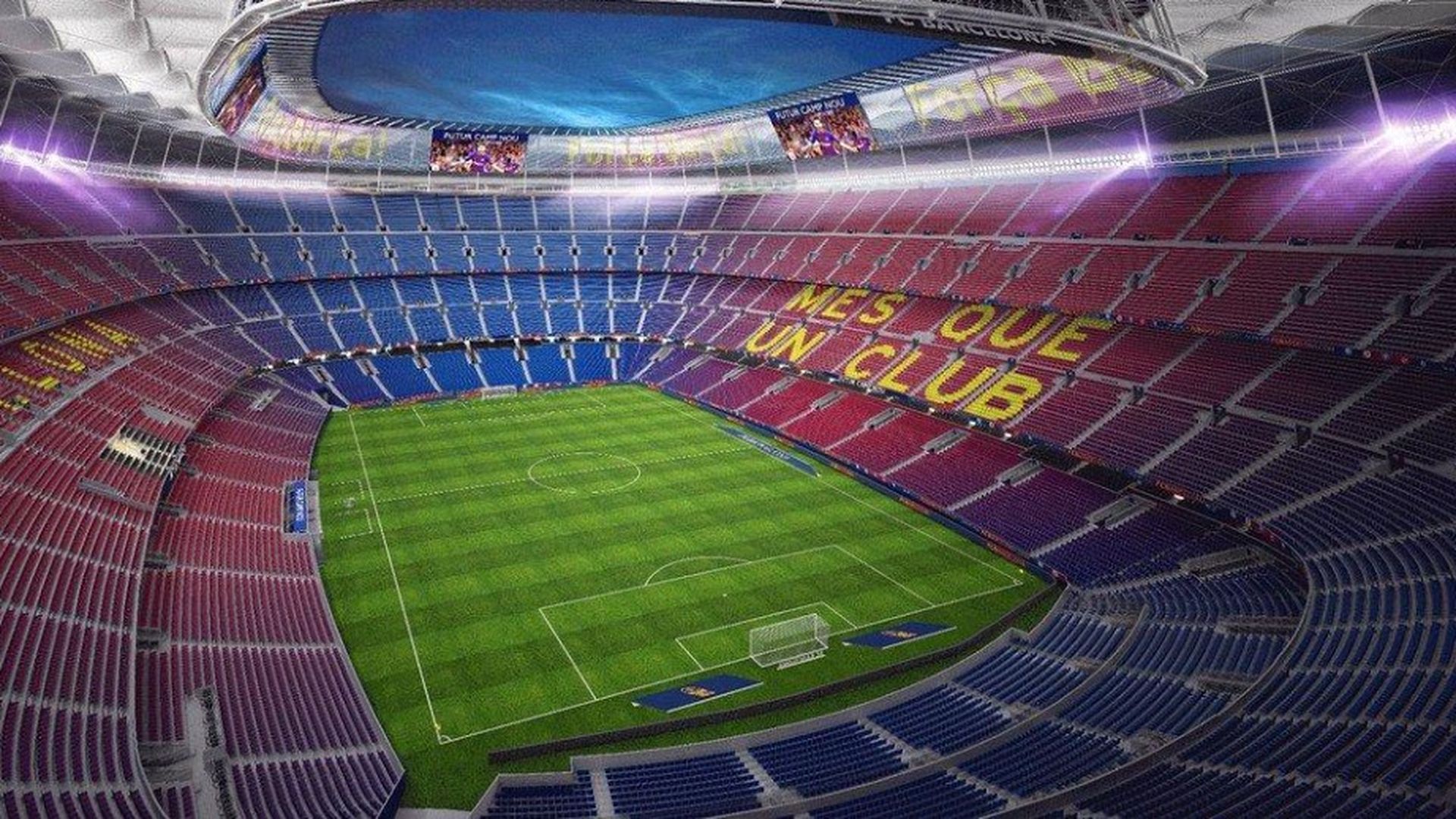 Imagen virtual del Spotify Camp Nou acabado