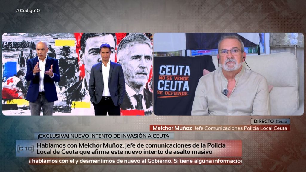 Exclusiva | El jefe de Comunicaciones de la Policía Local en Ceuta asegura que ha habido un nuevo intento de entrada masiva a Ceuta: "La amenaza sigue ahí"