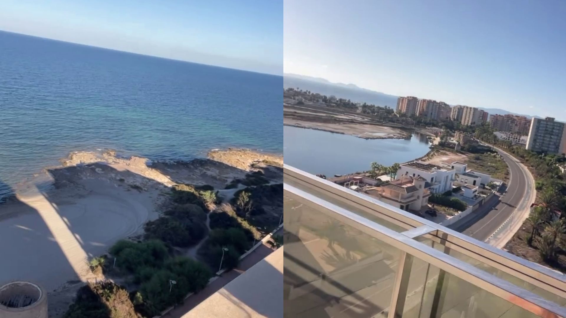 Las vistas del ático donde hasta ahora vivía Maite Galdeano