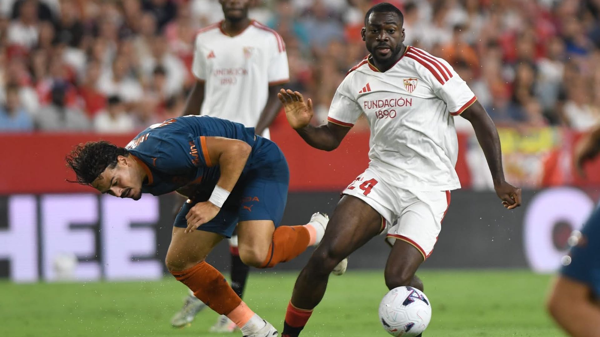 Youssouf Fofana, en el Sevilla-Valencia Youssouf Fofana, en el Sevilla-Valencia