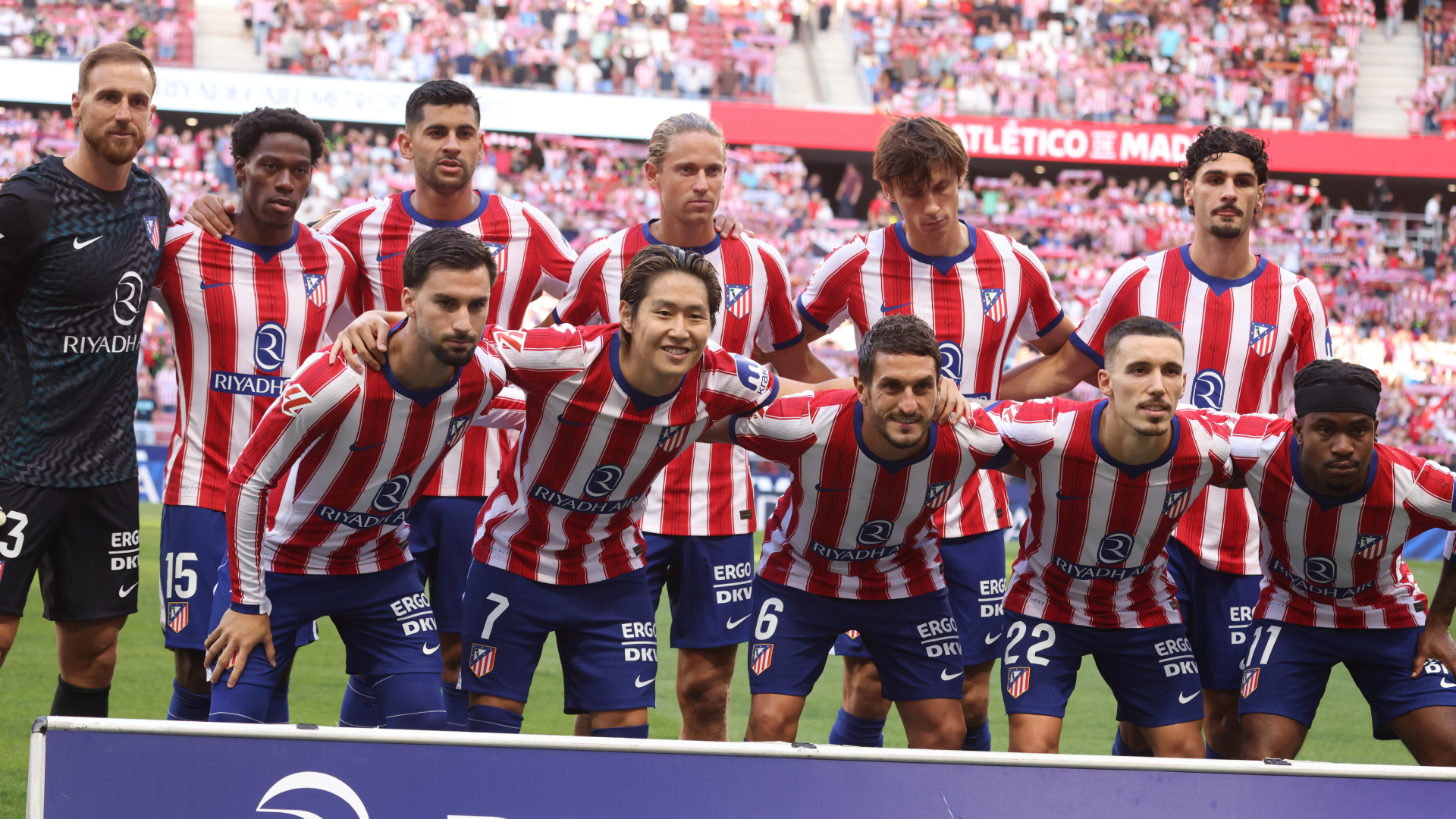 El once del Atlético de Madrid ante Osasuna El once del Atlético de Madrid ante Osasuna