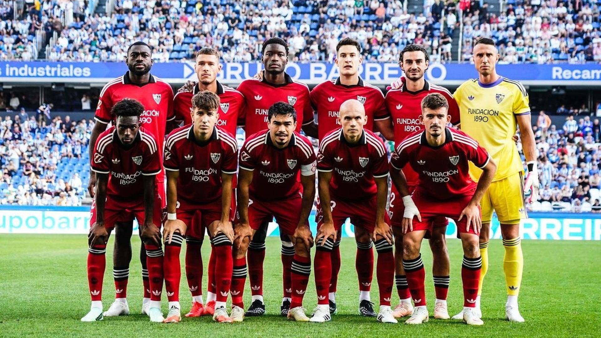 El once del Sevilla ante el Deportivo en Riazor El once del Sevilla ante el Deportivo en Riazor