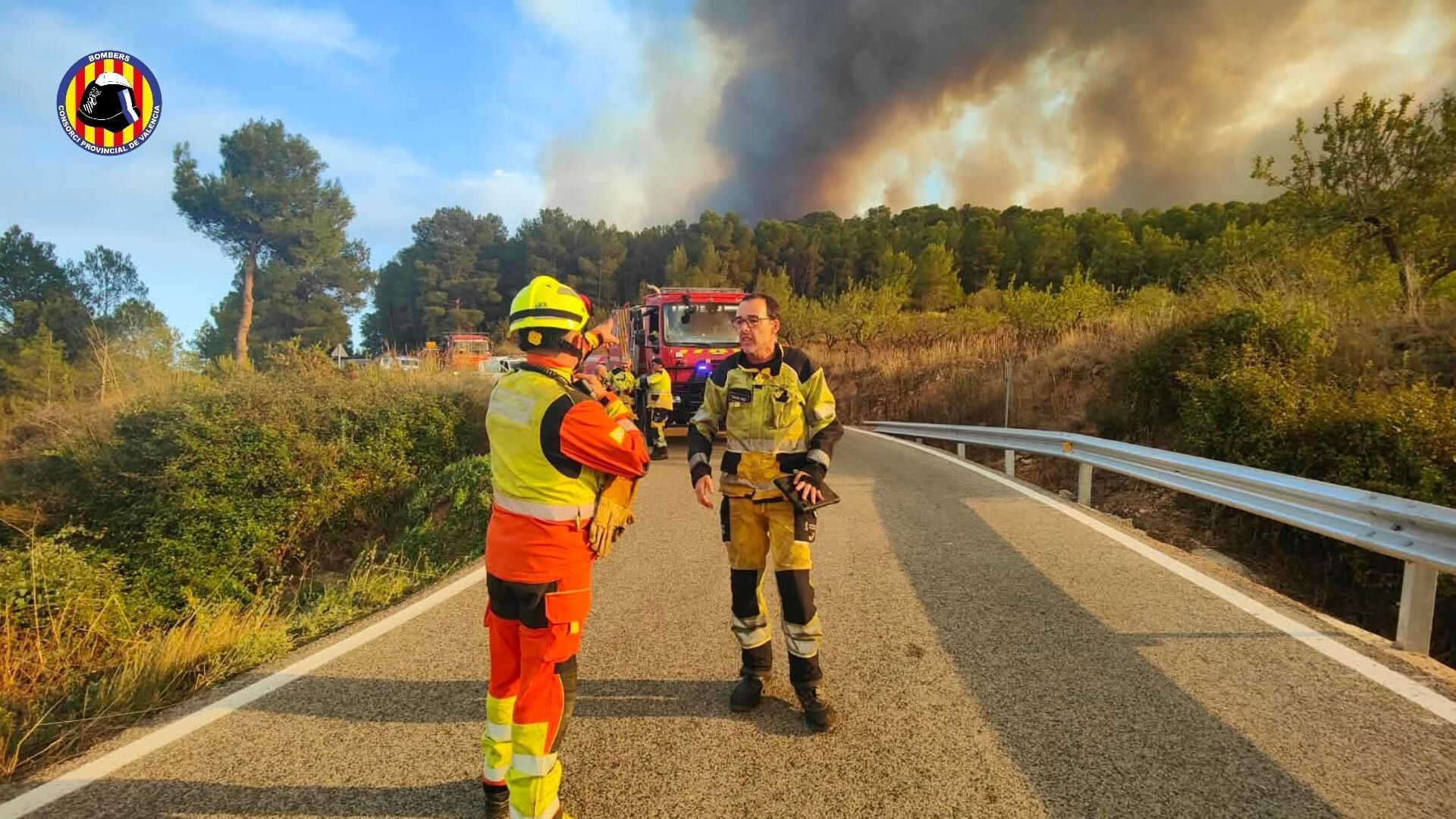 Imagen del incendio de Tuéjar Imagen del incendio de Tuéjar