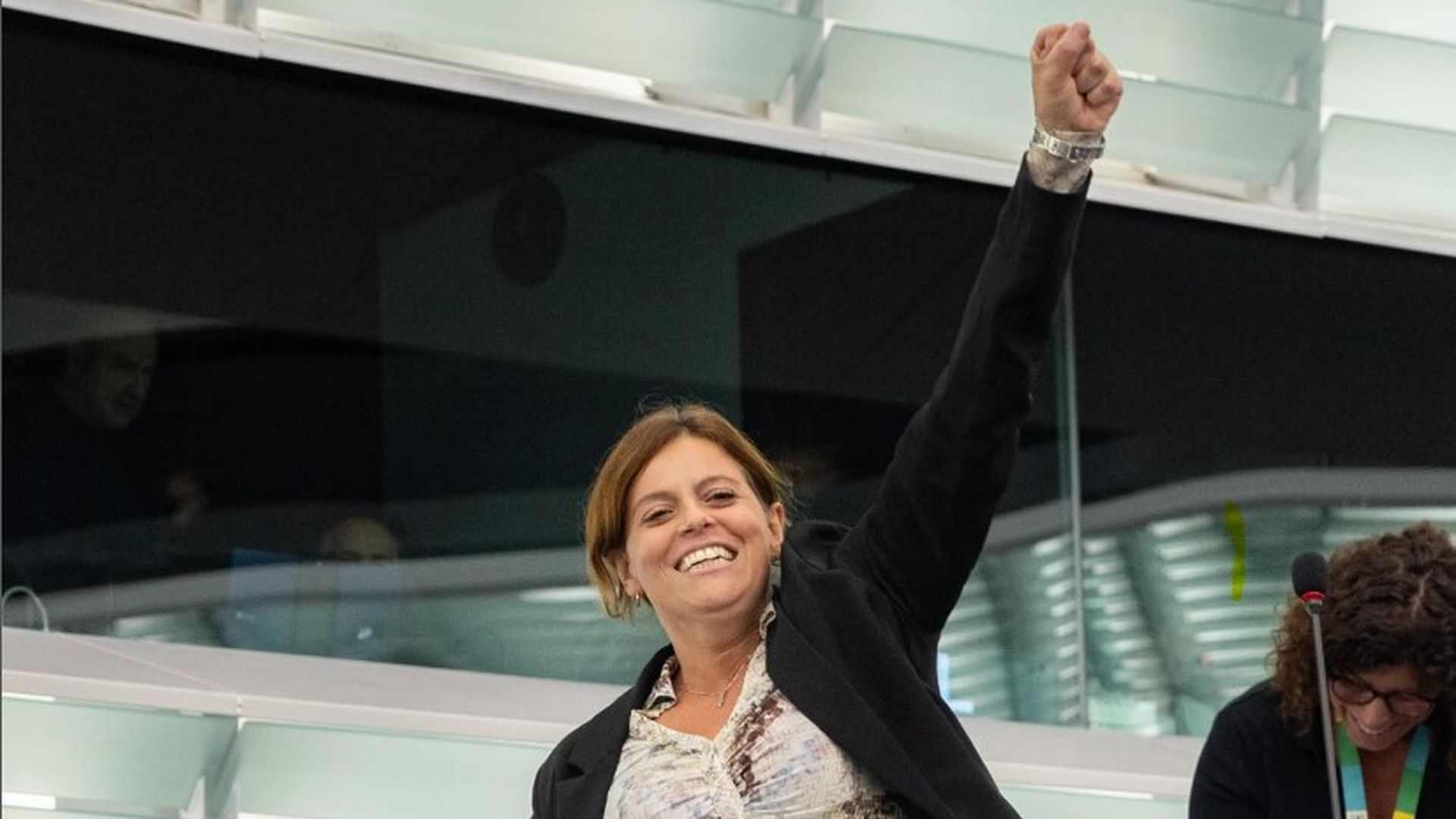 La diputada italiana, Ilaria Salis. La diputada italiana, Ilaria Salis.