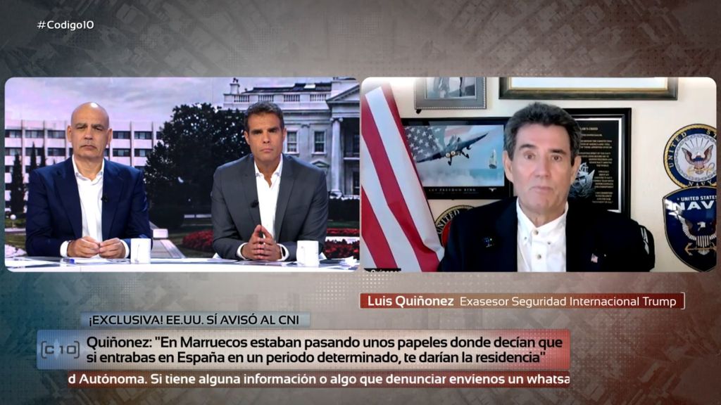 Exclusiva | Luis Quiñonez, exmano derecha de Trump, confirma que la Inteligencia estadounidense alertó a España: "Tenían tiempo suficiente para reaccionar"