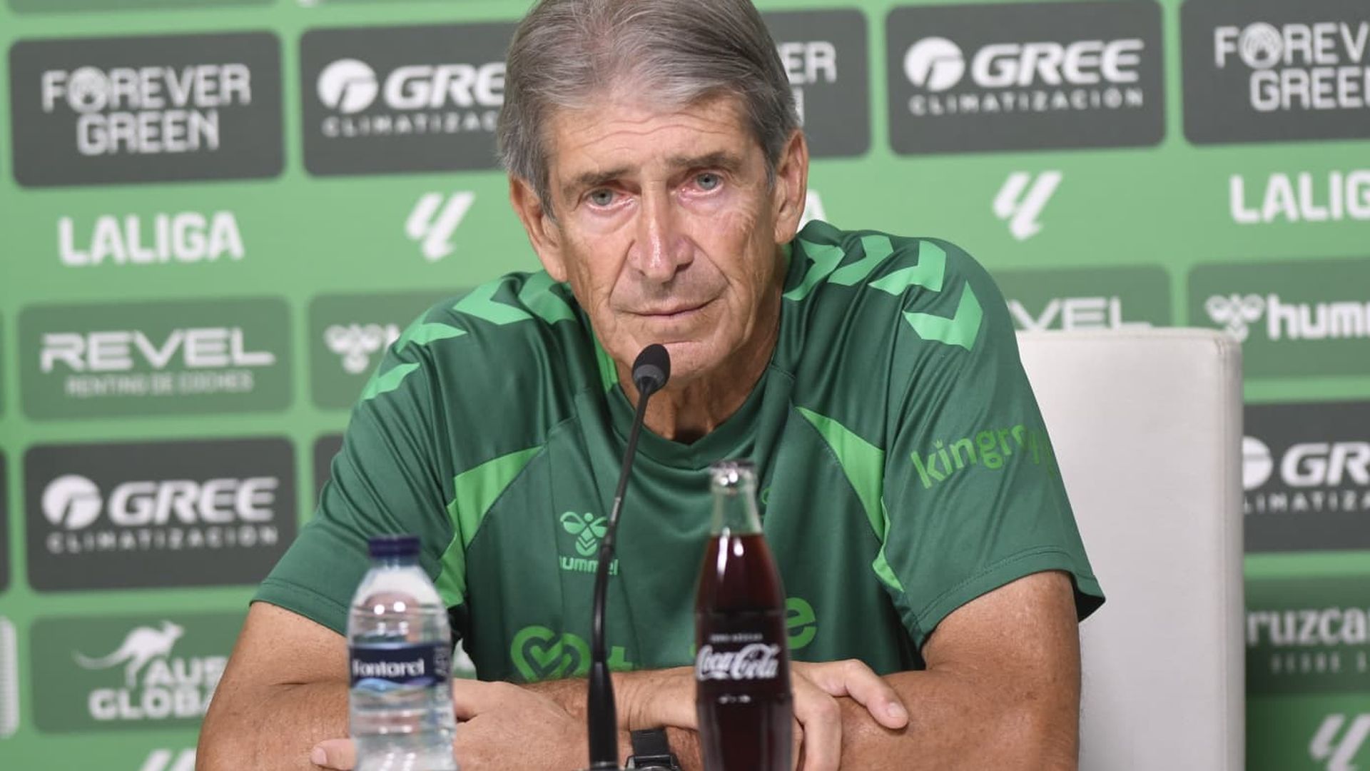 Manuel Pellegrini, en sala de prensa
