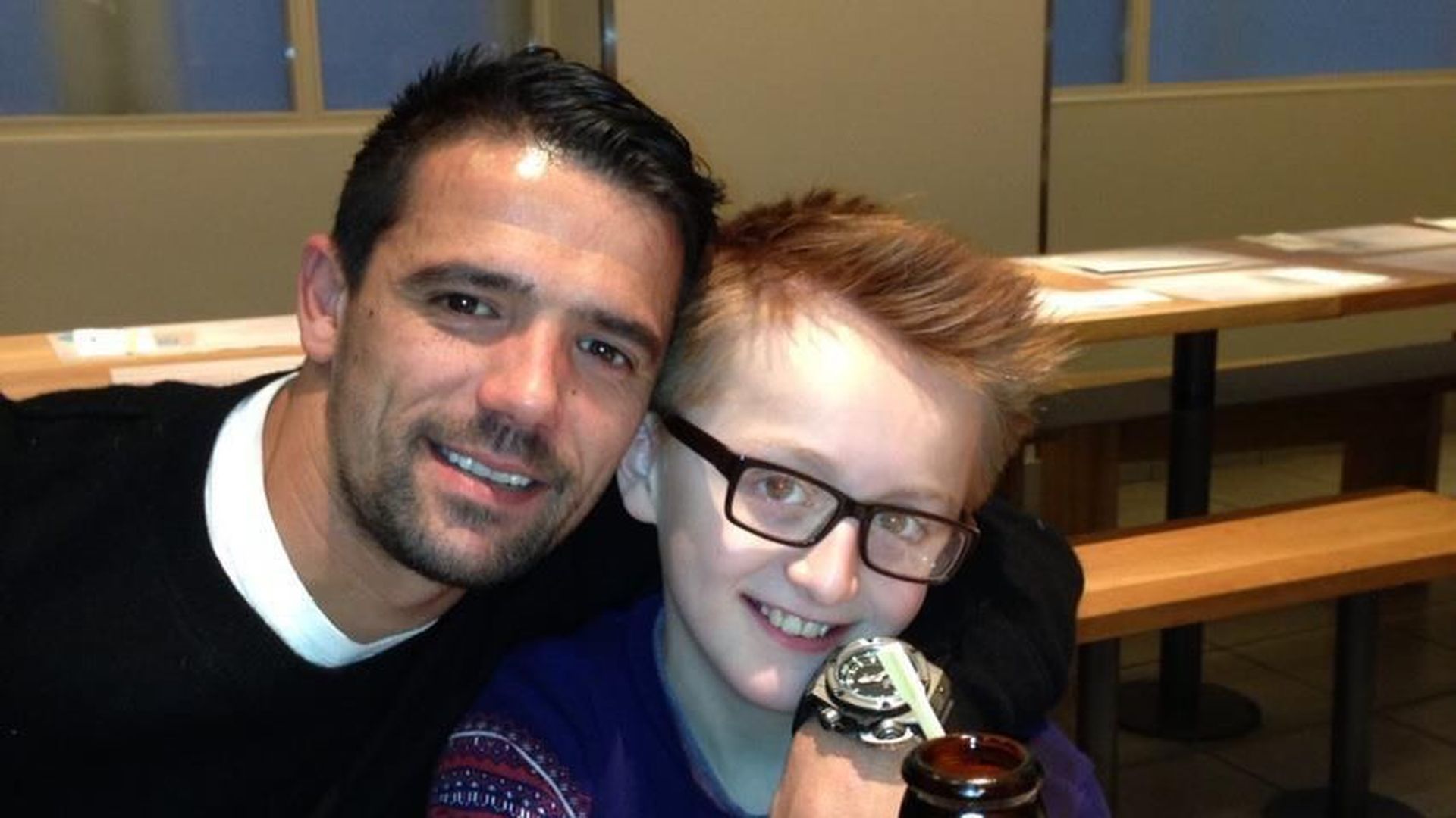 Nacho Novo y su hijo Nacho Novo y su hijo