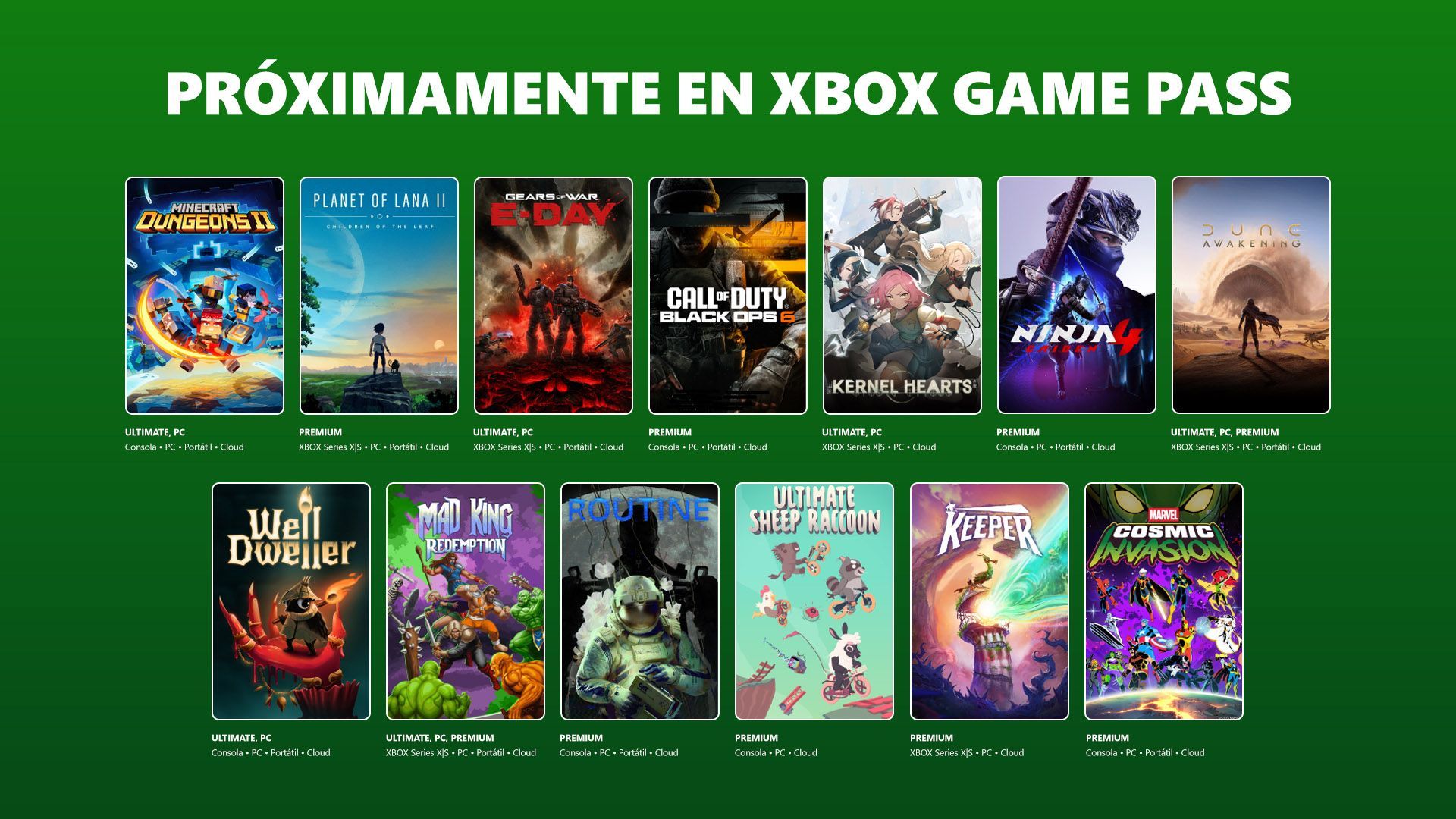 Todo lo que llega en dos semanas a Xbox Game Pass Todo lo que llega en dos semanas a Xbox Game Pass